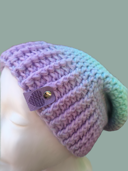 Tanzanite Slouch Beanie
