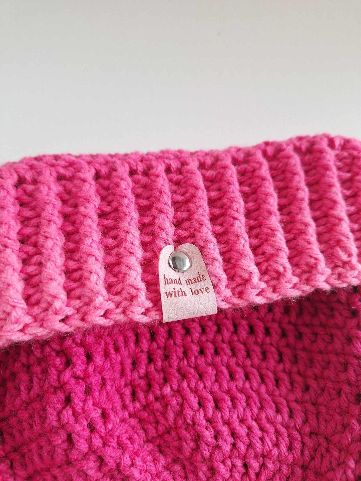 Pink Spinel Slouch Beanie