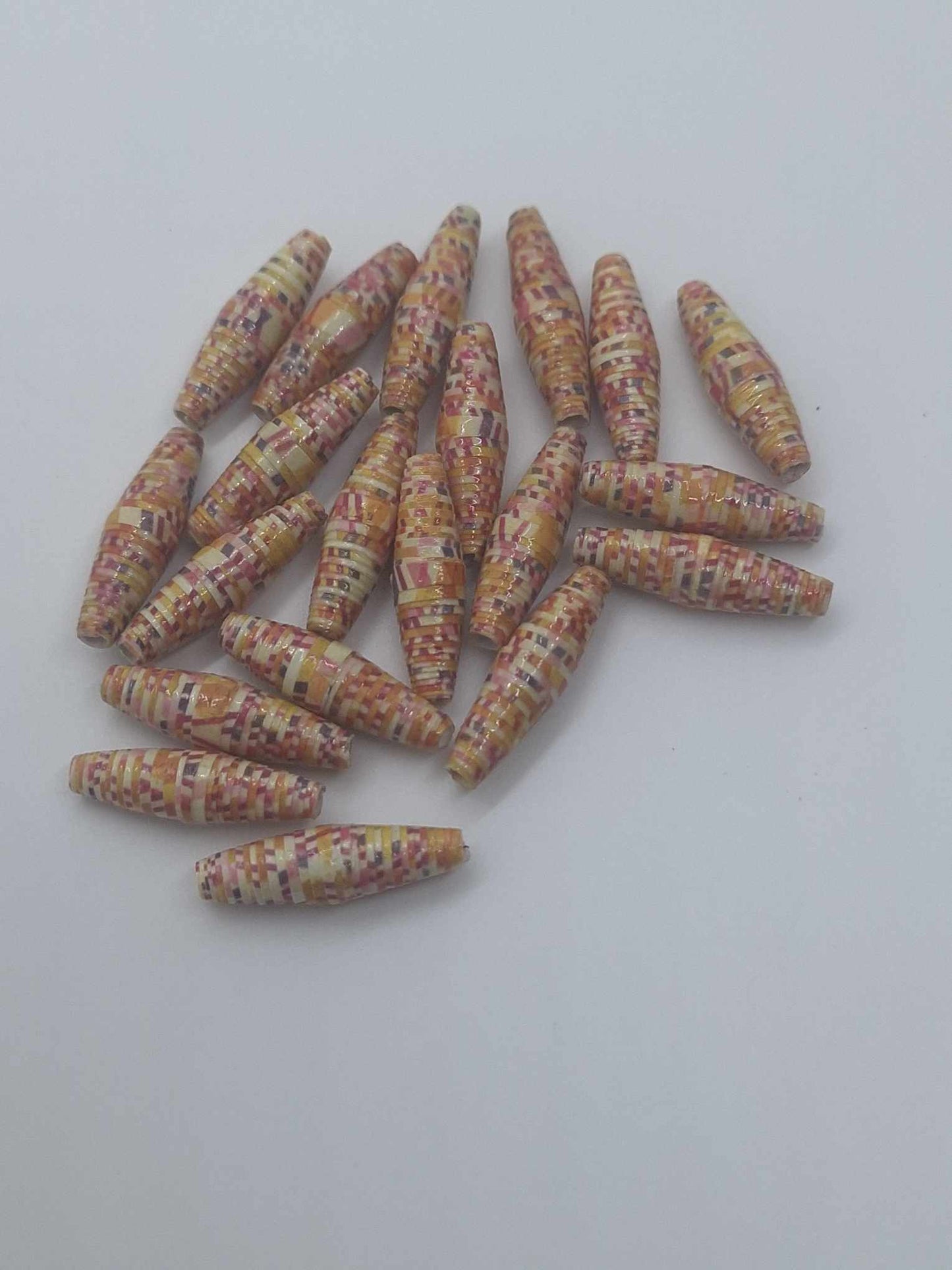Hand-Rolled Paper Beads – 20-Count Baggies