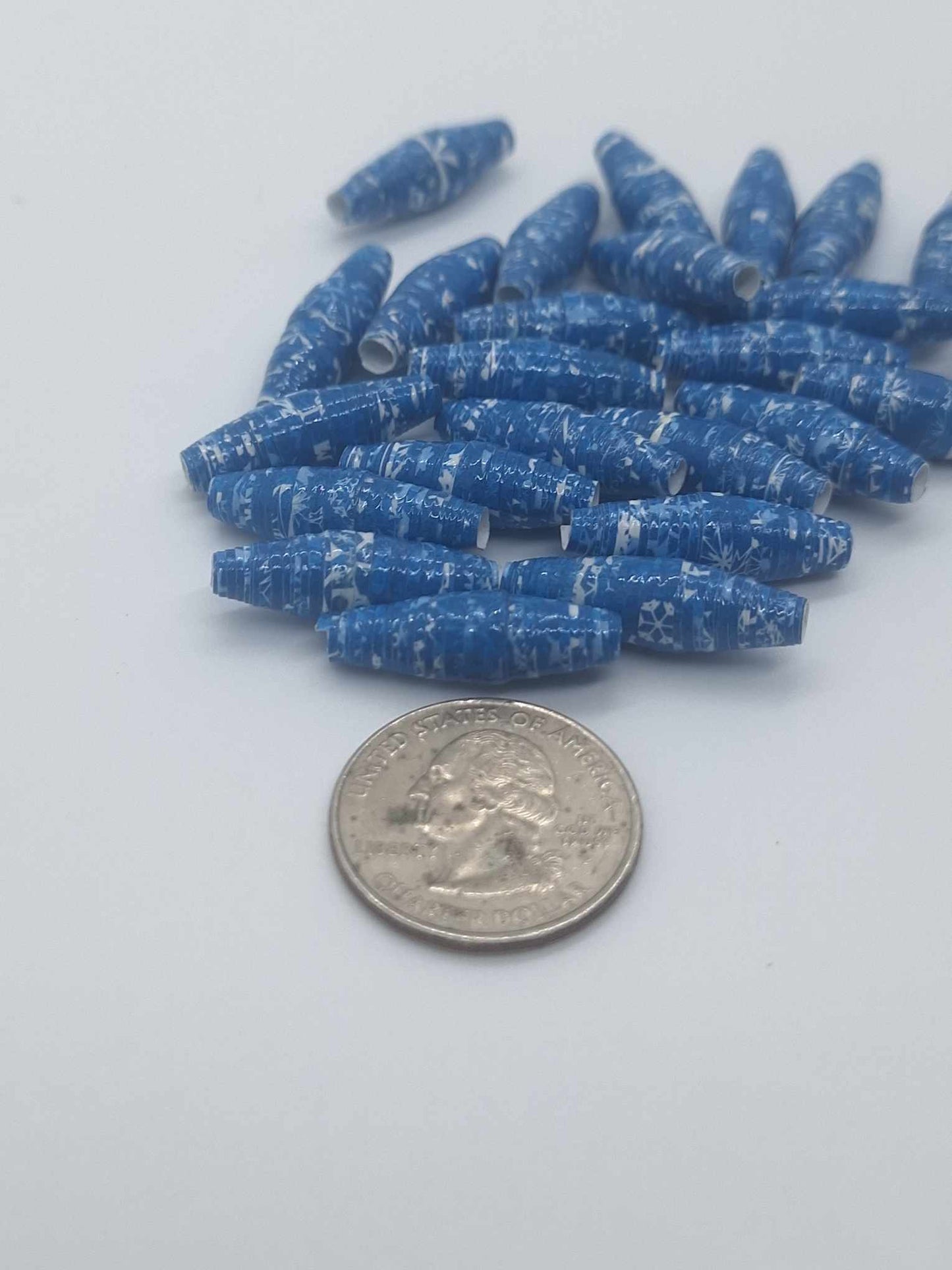 Hand-Rolled Paper Beads – 25-Count Baggies