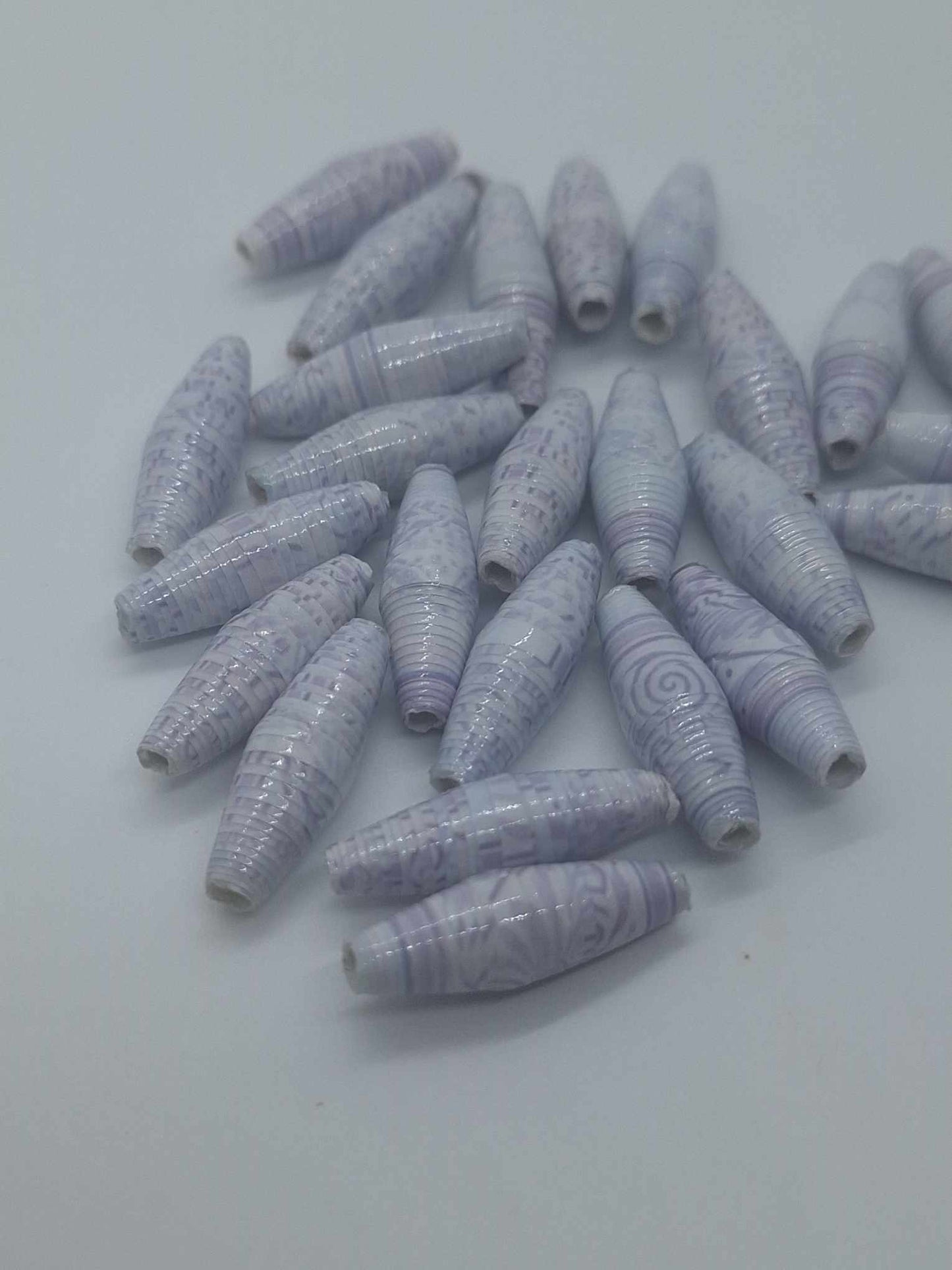 Hand-Rolled Paper Beads – 25-Count Baggies