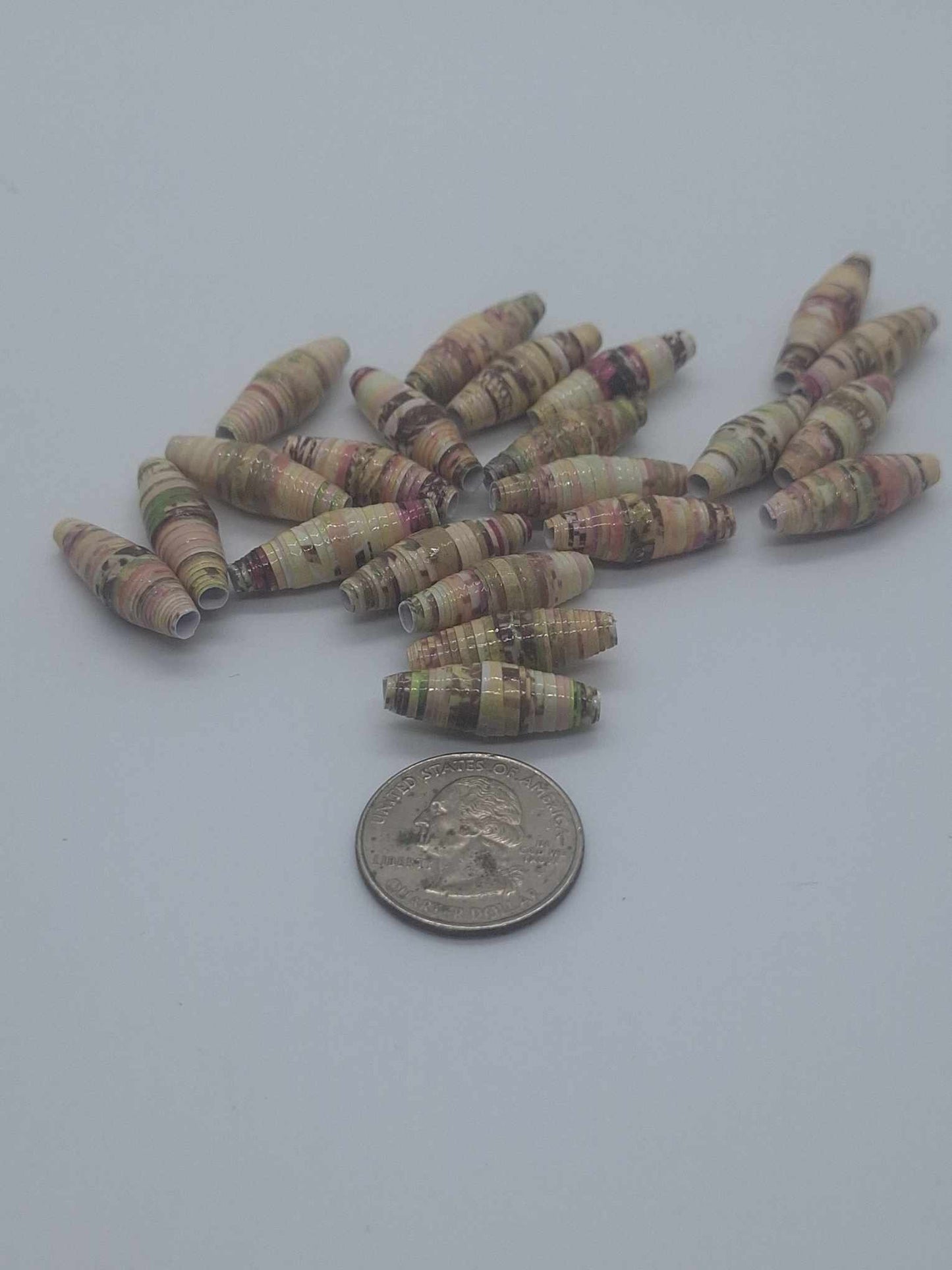 Hand-Rolled Paper Beads – 22-Count Baggies