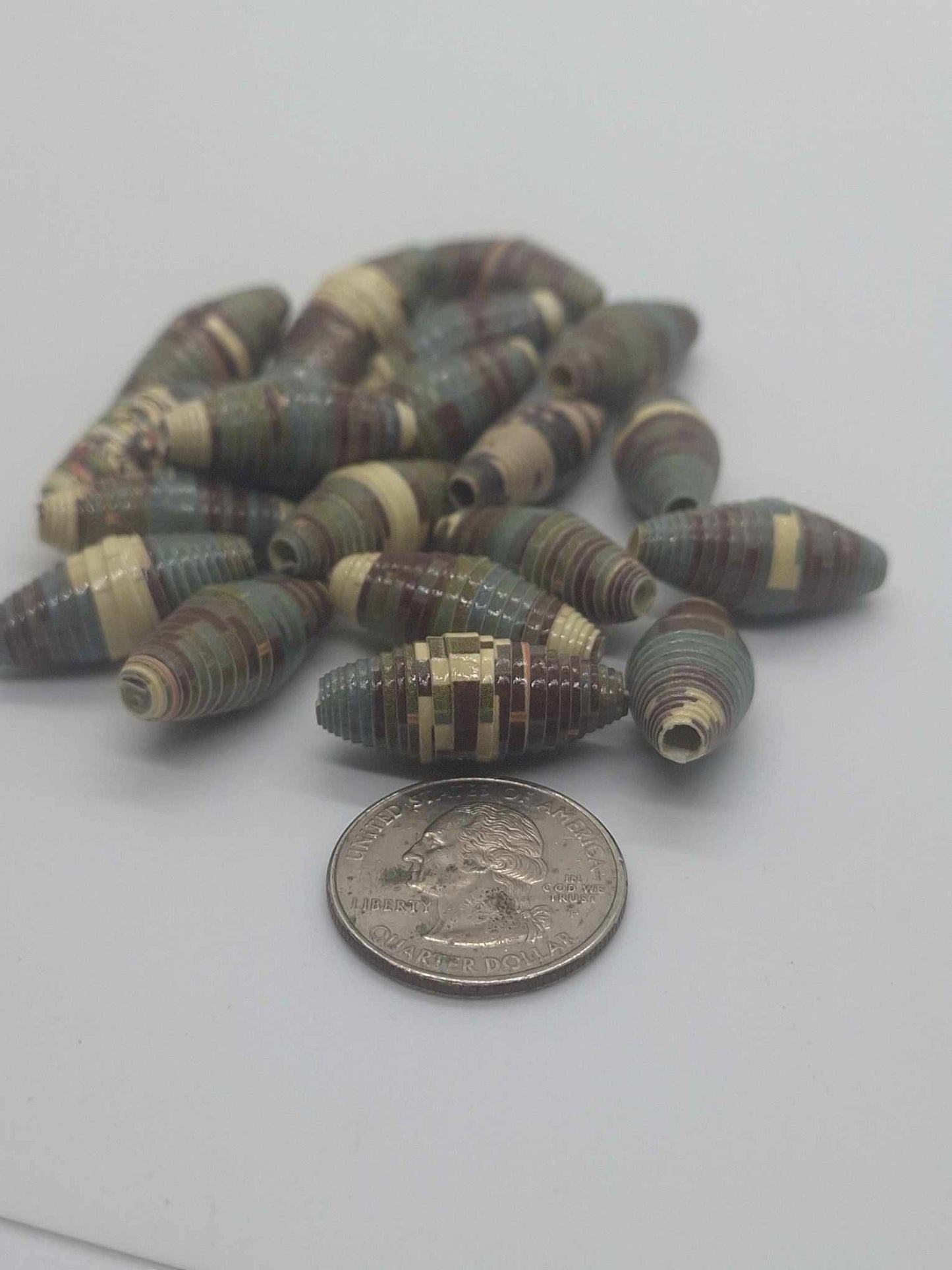 Hand-Rolled Paper Beads – 20-Count Baggies