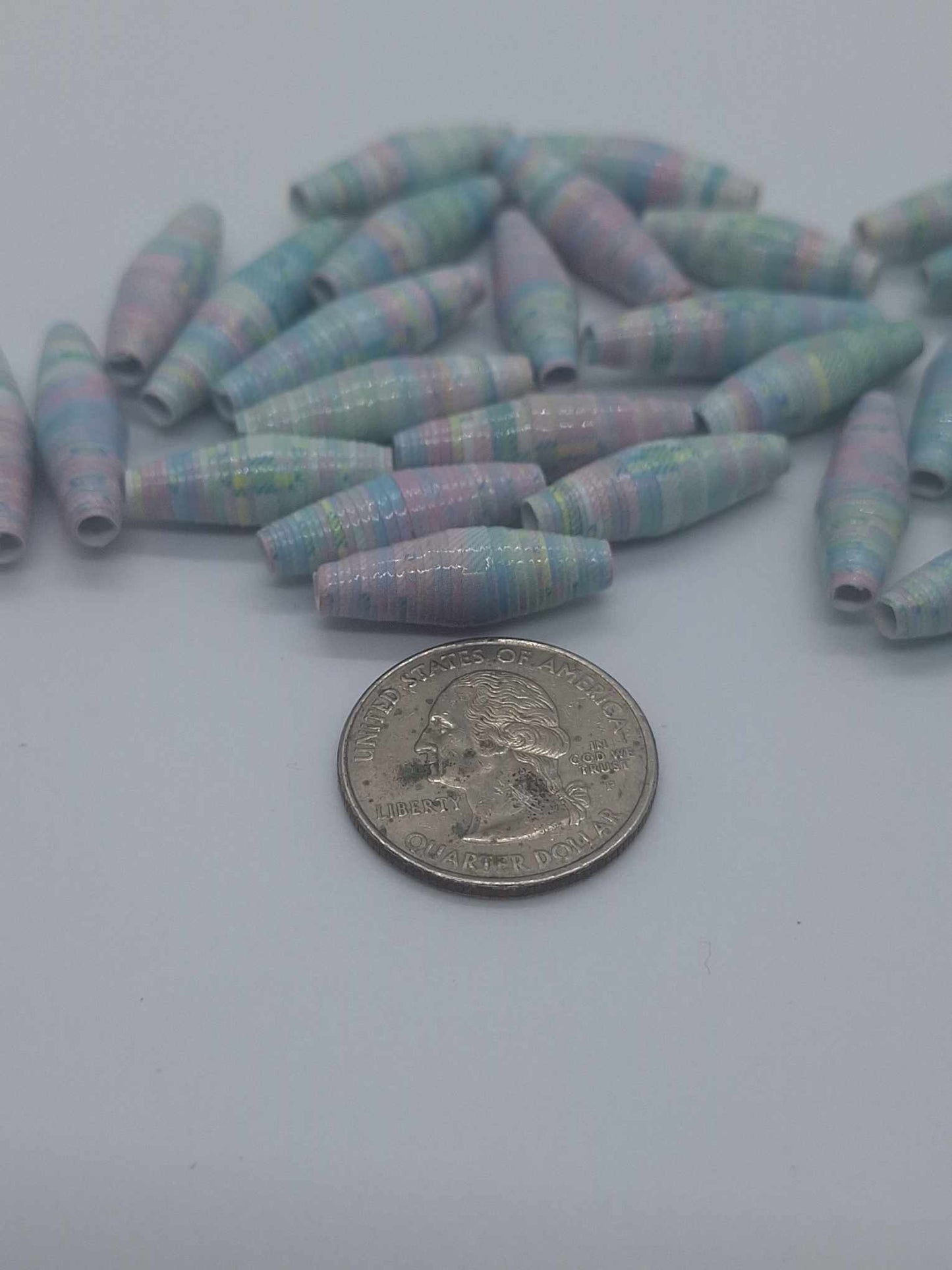 Hand-Rolled Paper Beads – 25-Count Baggies