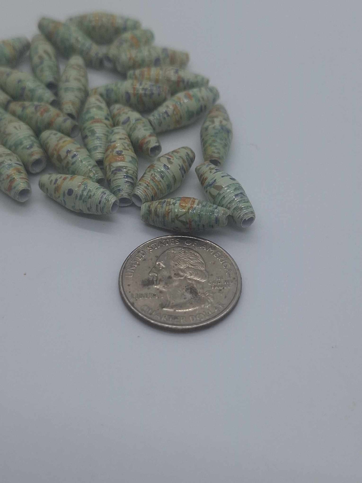 Hand-Rolled Paper Beads – 25-Count Baggies