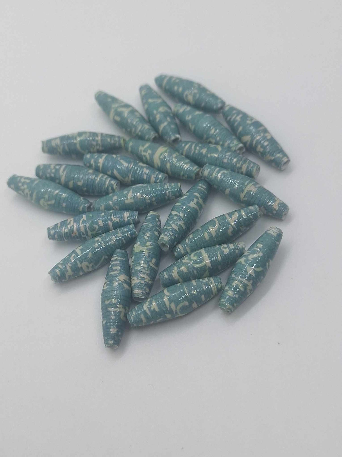 Hand-Rolled Paper Beads – 22-Count Baggies