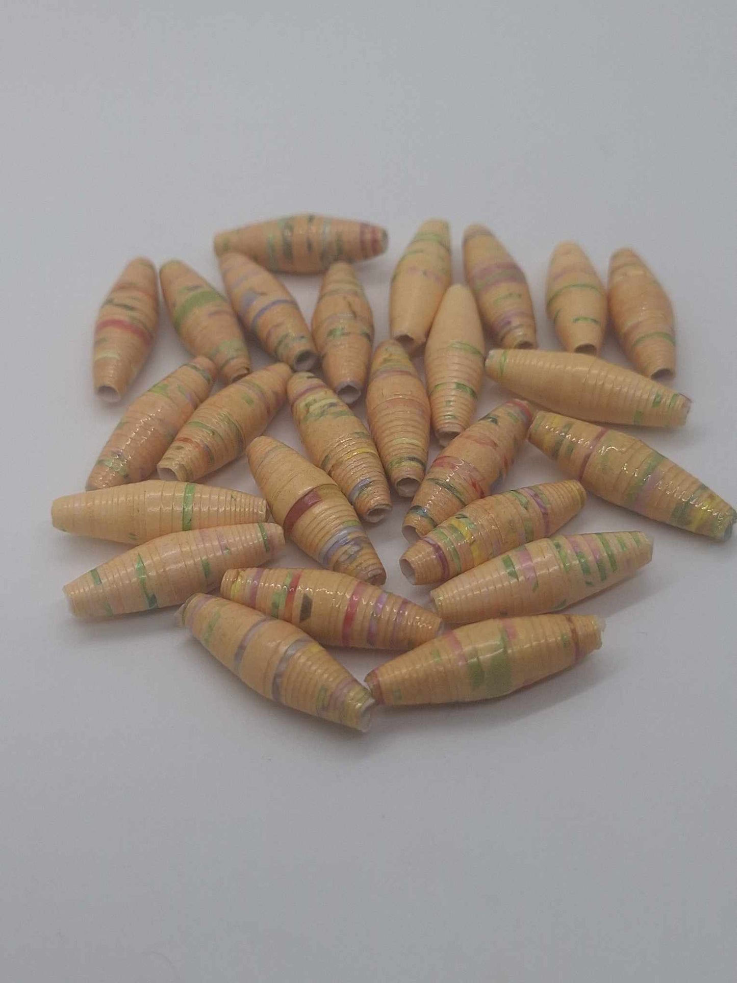 Hand-Rolled Paper Beads – 25-Count Baggies