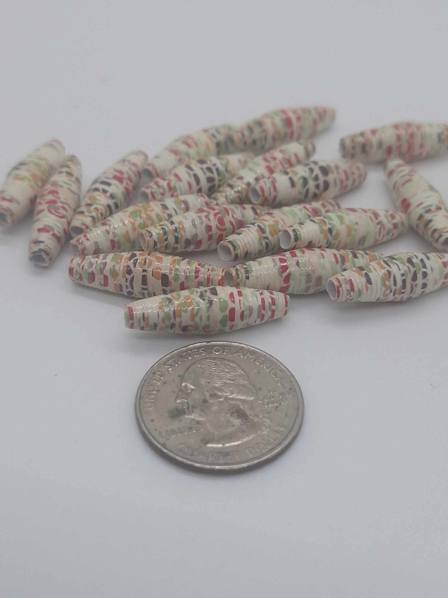 Hand-Rolled Paper Beads – 20-Count Baggies