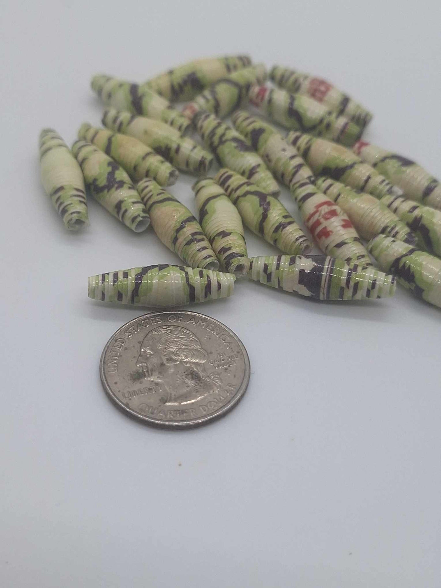Hand-Rolled Paper Beads – 22-Count Baggies