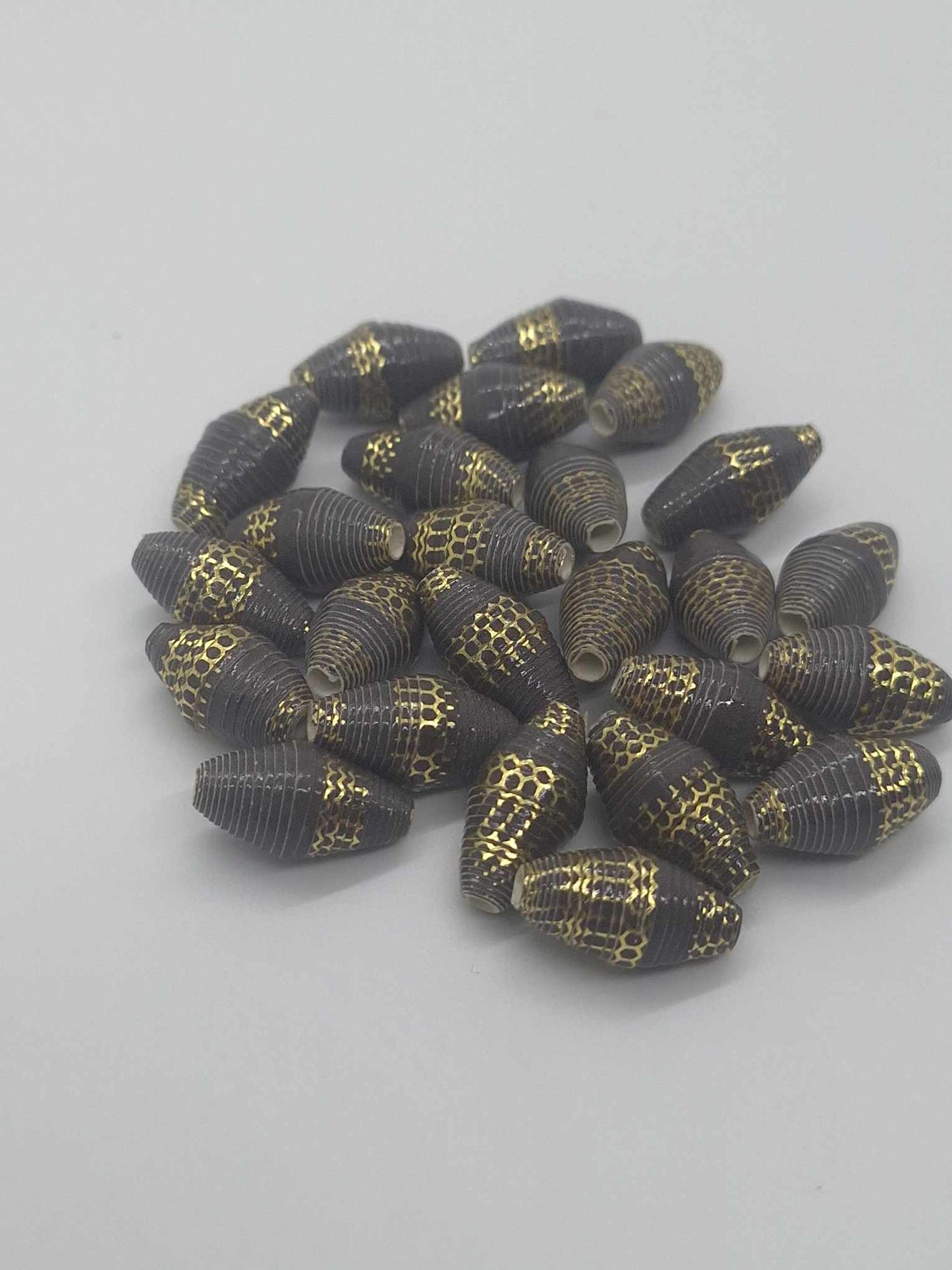 Hand-Rolled Paper Beads – 25-Count Baggies