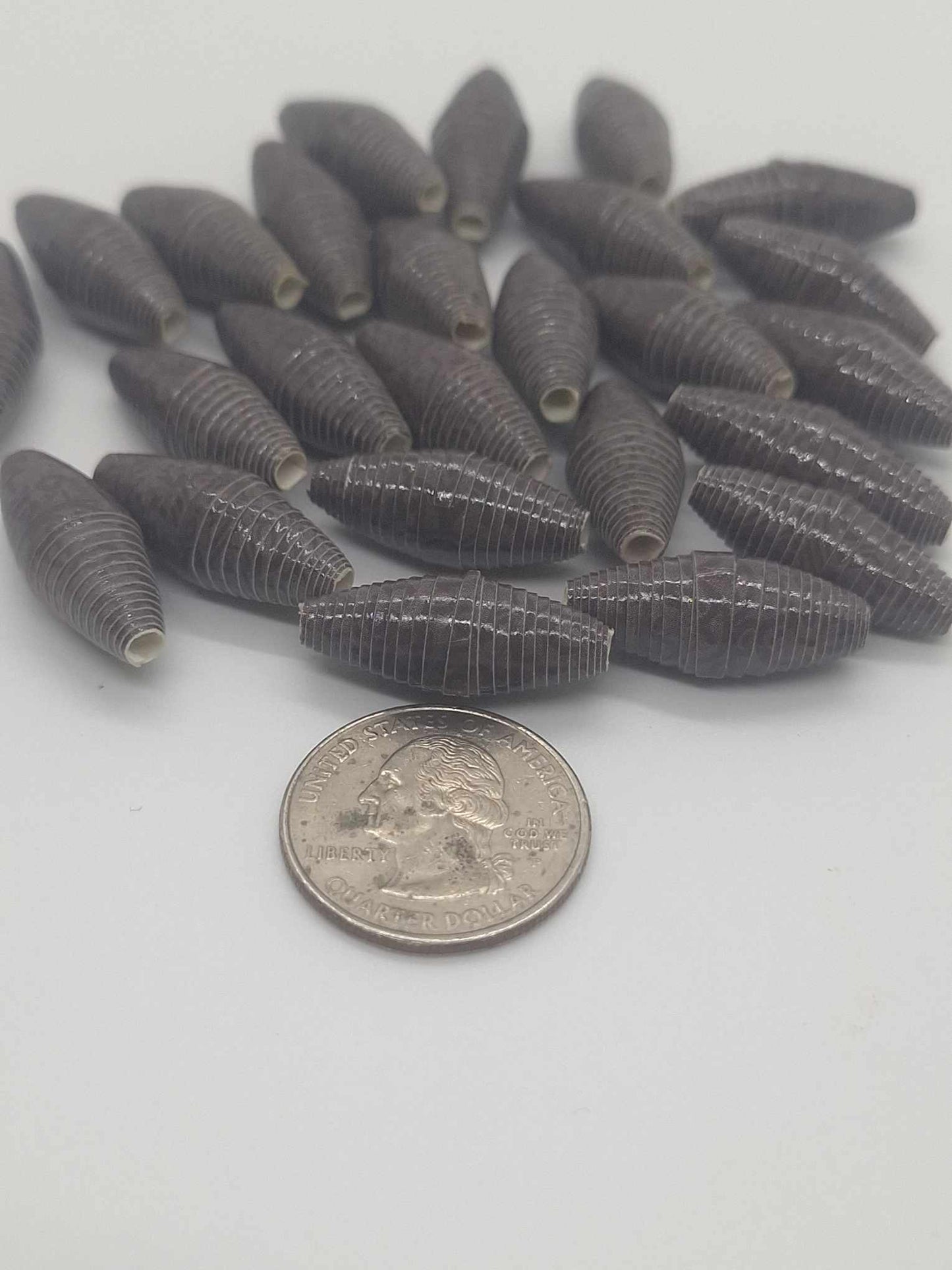 Hand-Rolled Paper Beads – 25-Count Baggies