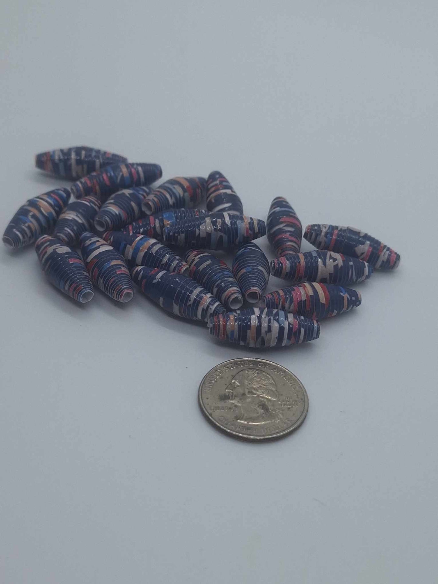 Hand-Rolled Paper Beads – 20-Count Baggies