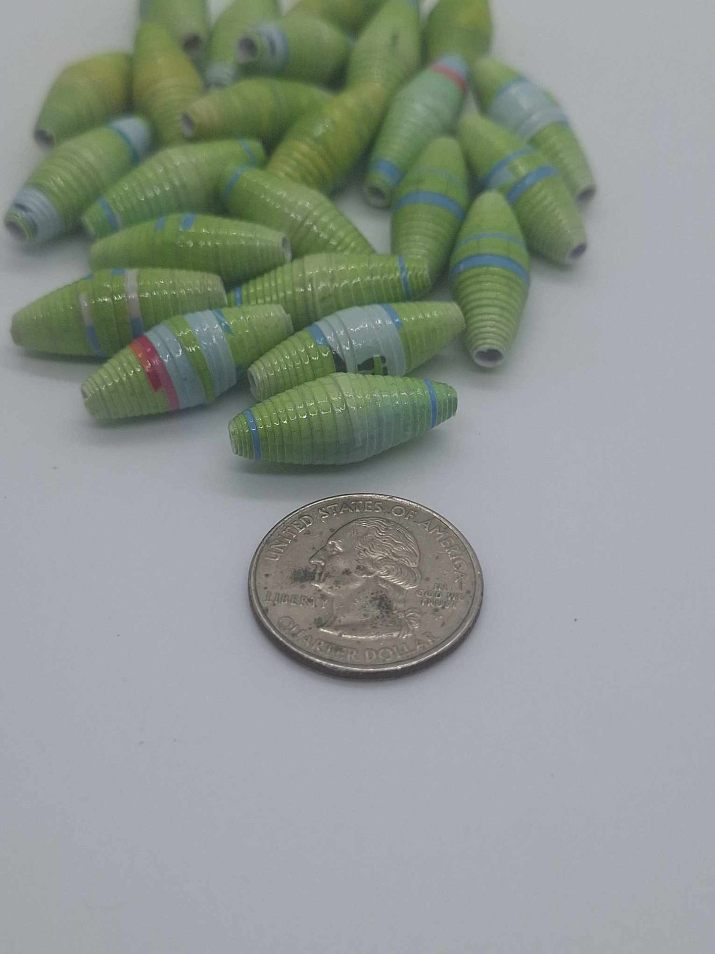 Hand-Rolled Paper Beads – 25-Count Baggies