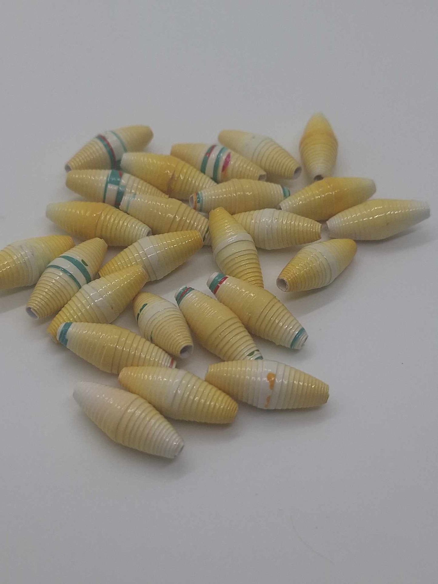 Hand-Rolled Paper Beads – 25-Count Baggies
