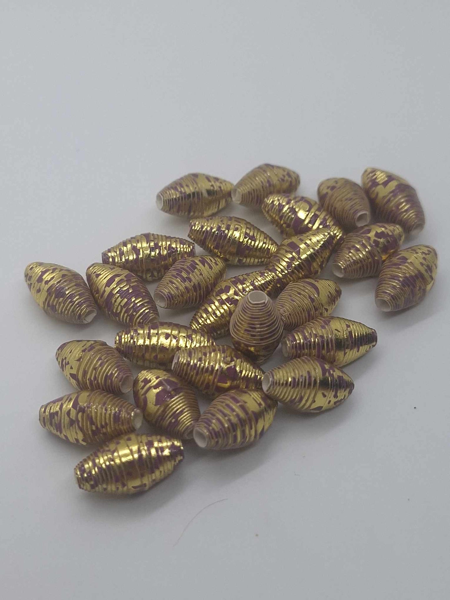 Hand-Rolled Paper Beads – 25-Count Baggies