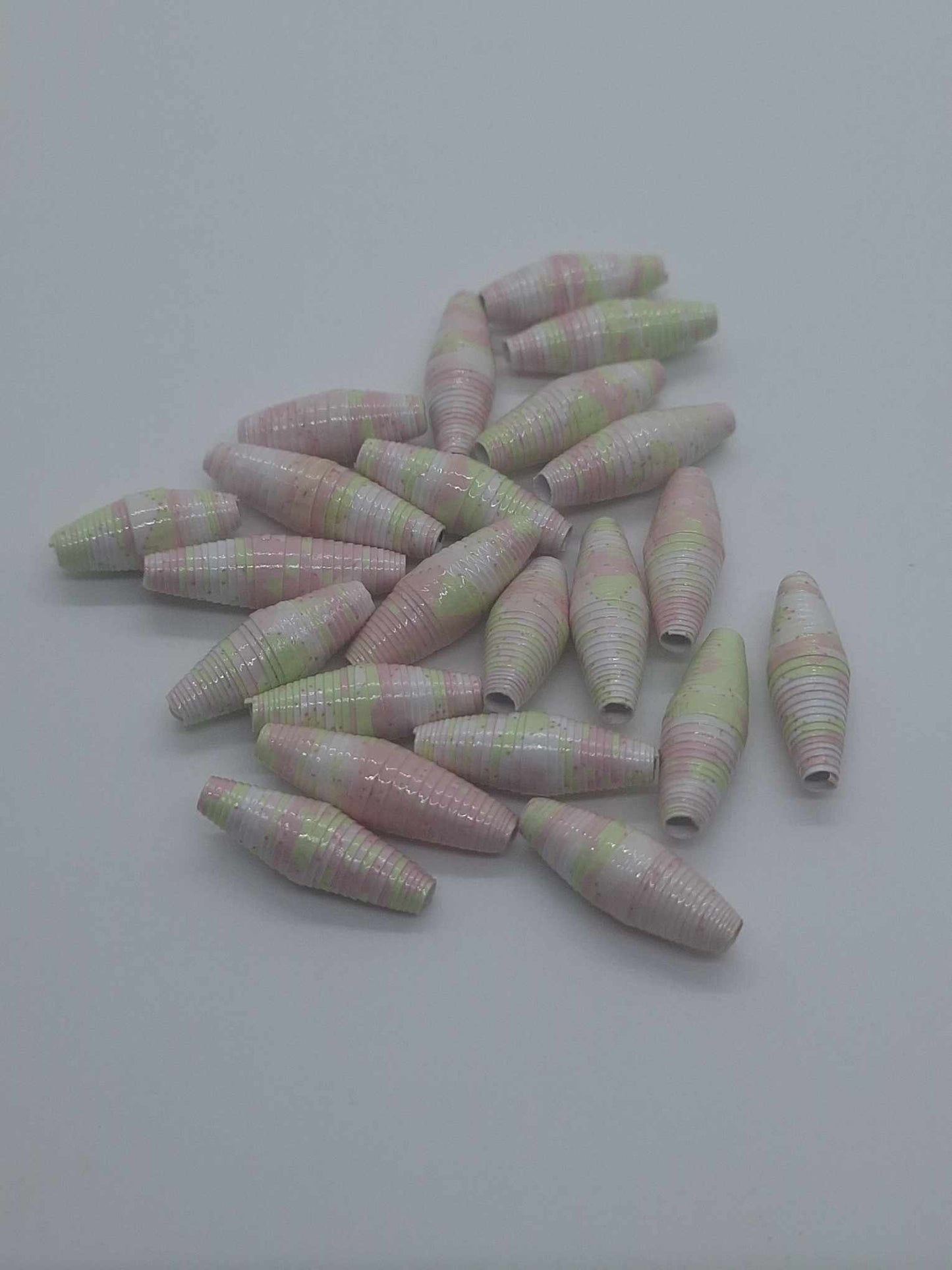 Hand-Rolled Paper Beads – 22-Count Baggies