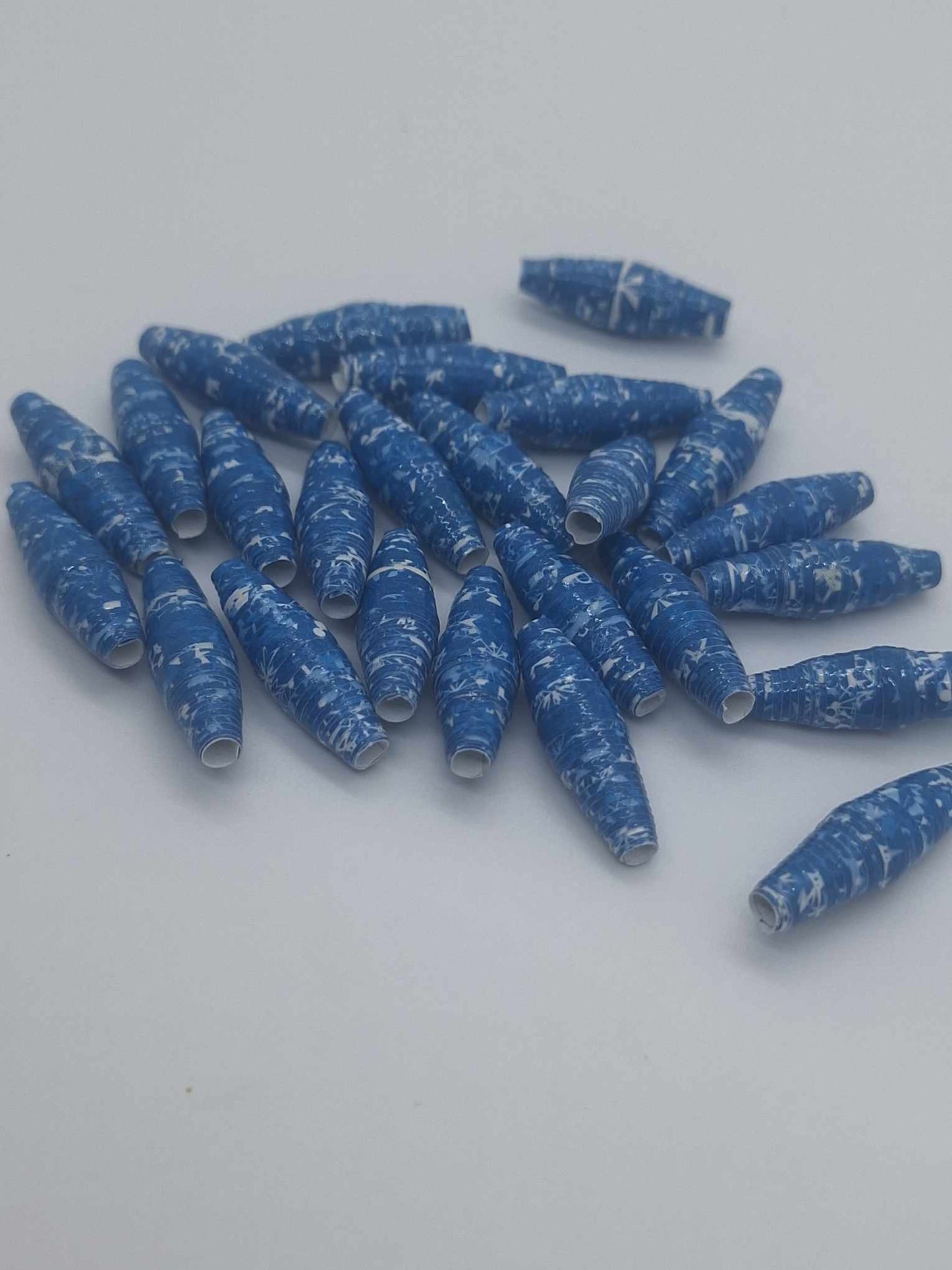 Hand-Rolled Paper Beads – 25-Count Baggies