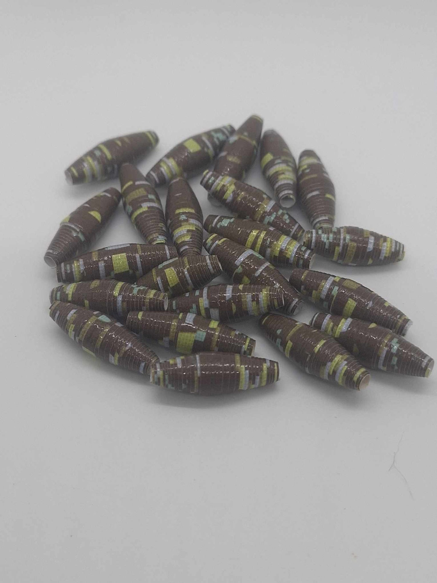 Hand-Rolled Paper Beads – 22-Count Baggies