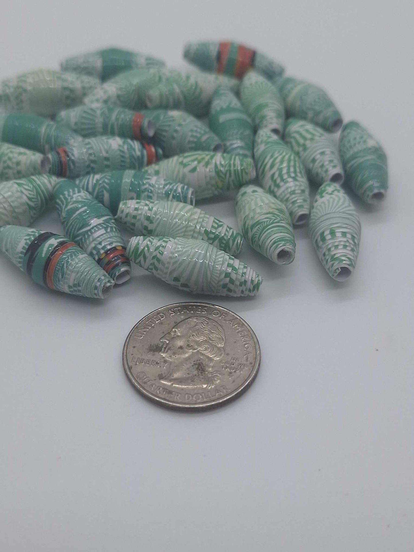 Hand-Rolled Paper Beads – 25-Count Baggies