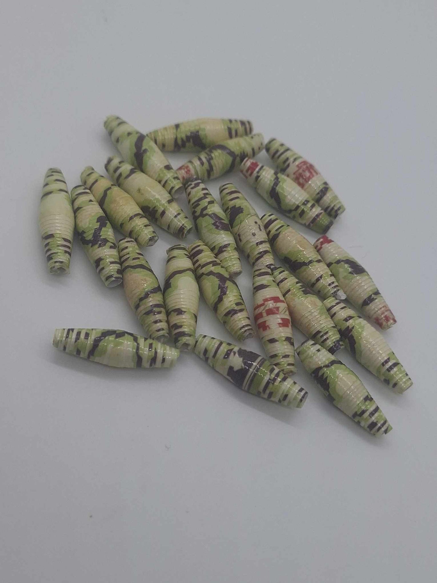 Hand-Rolled Paper Beads – 22-Count Baggies