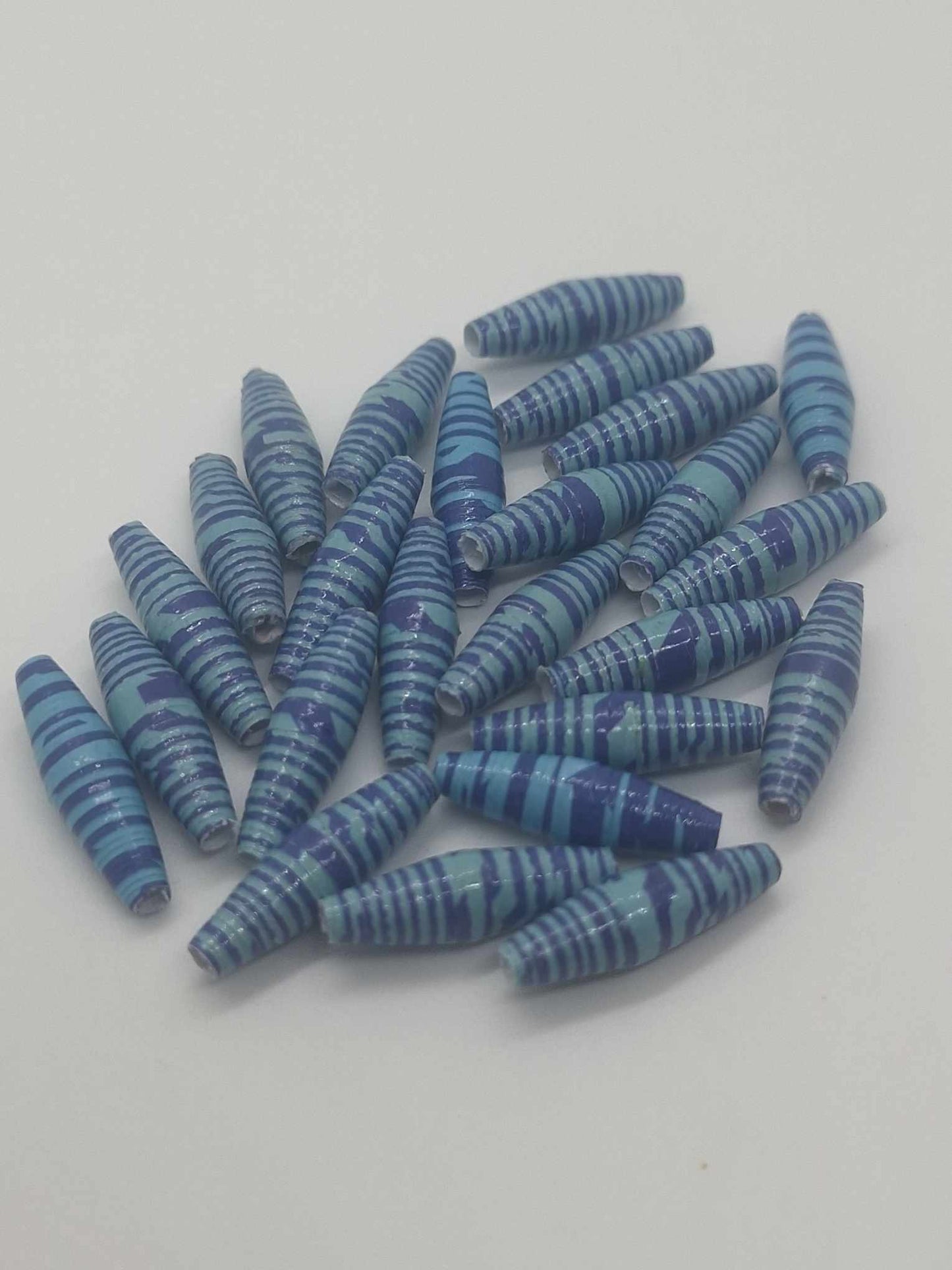 Hand-Rolled Paper Beads – 25-Count Baggies