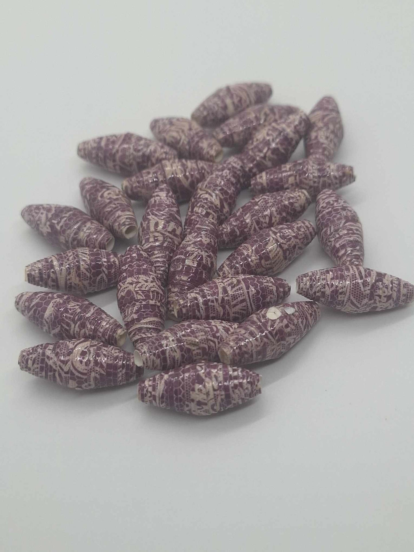 Hand-Rolled Paper Beads – 25-Count Baggies