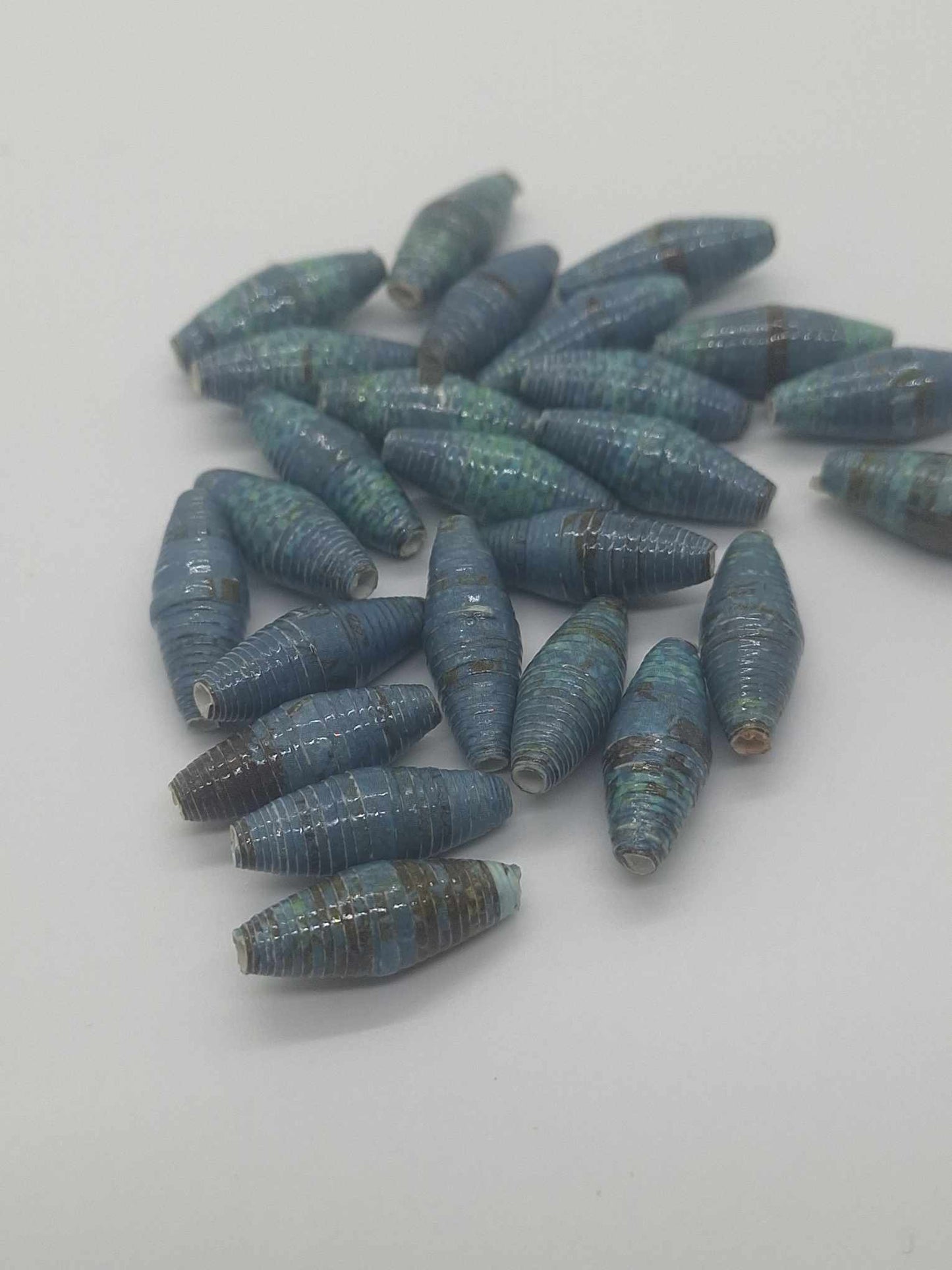 Hand-Rolled Paper Beads – 25-Count Baggies