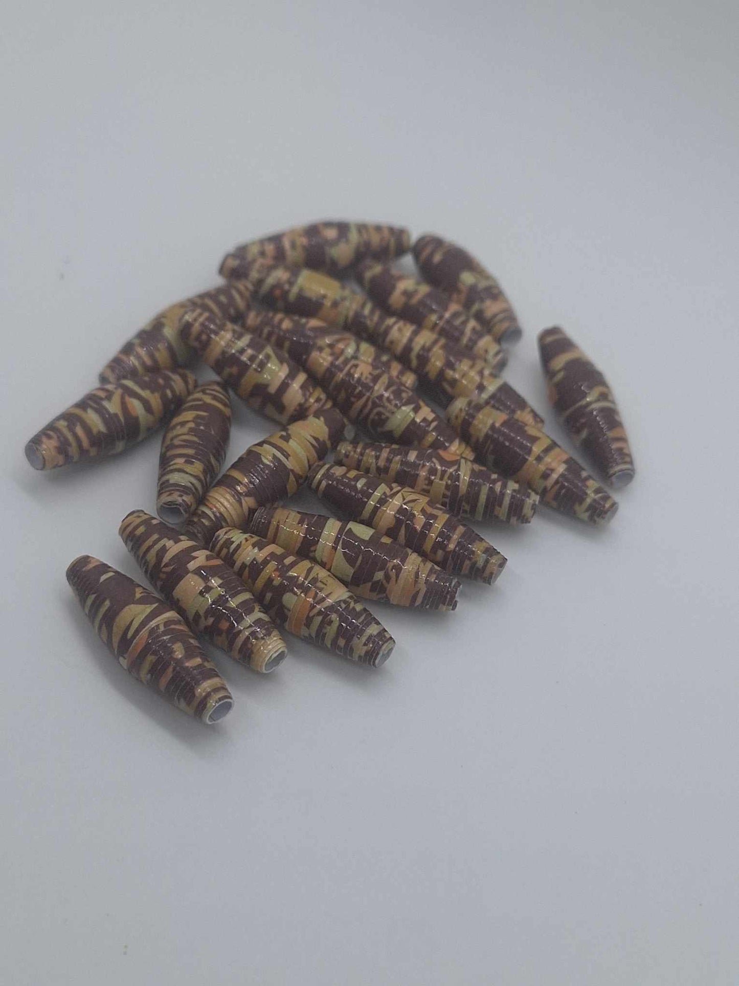Hand-Rolled Paper Beads – 20-Count Baggies