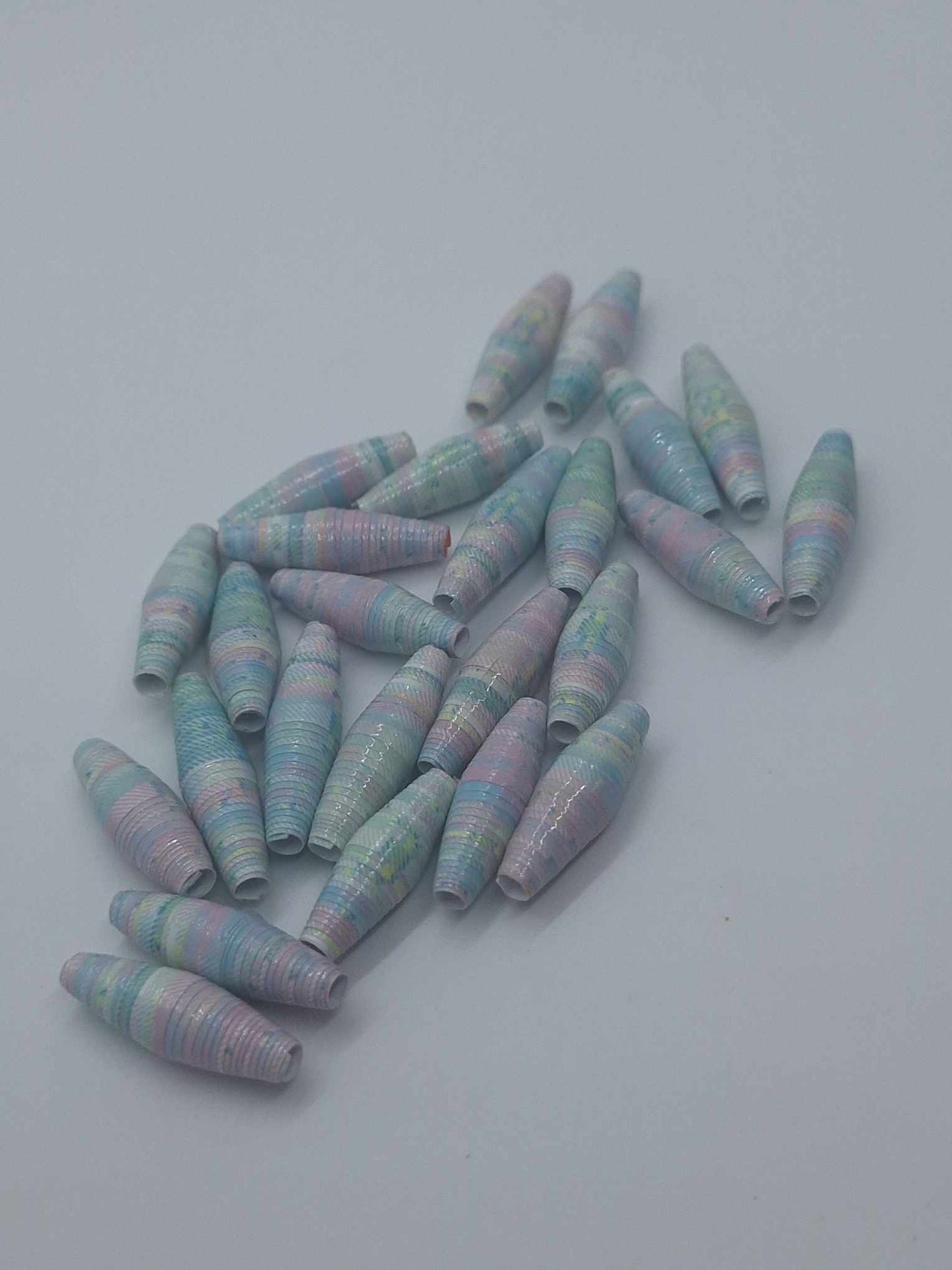 Hand-Rolled Paper Beads – 25-Count Baggies