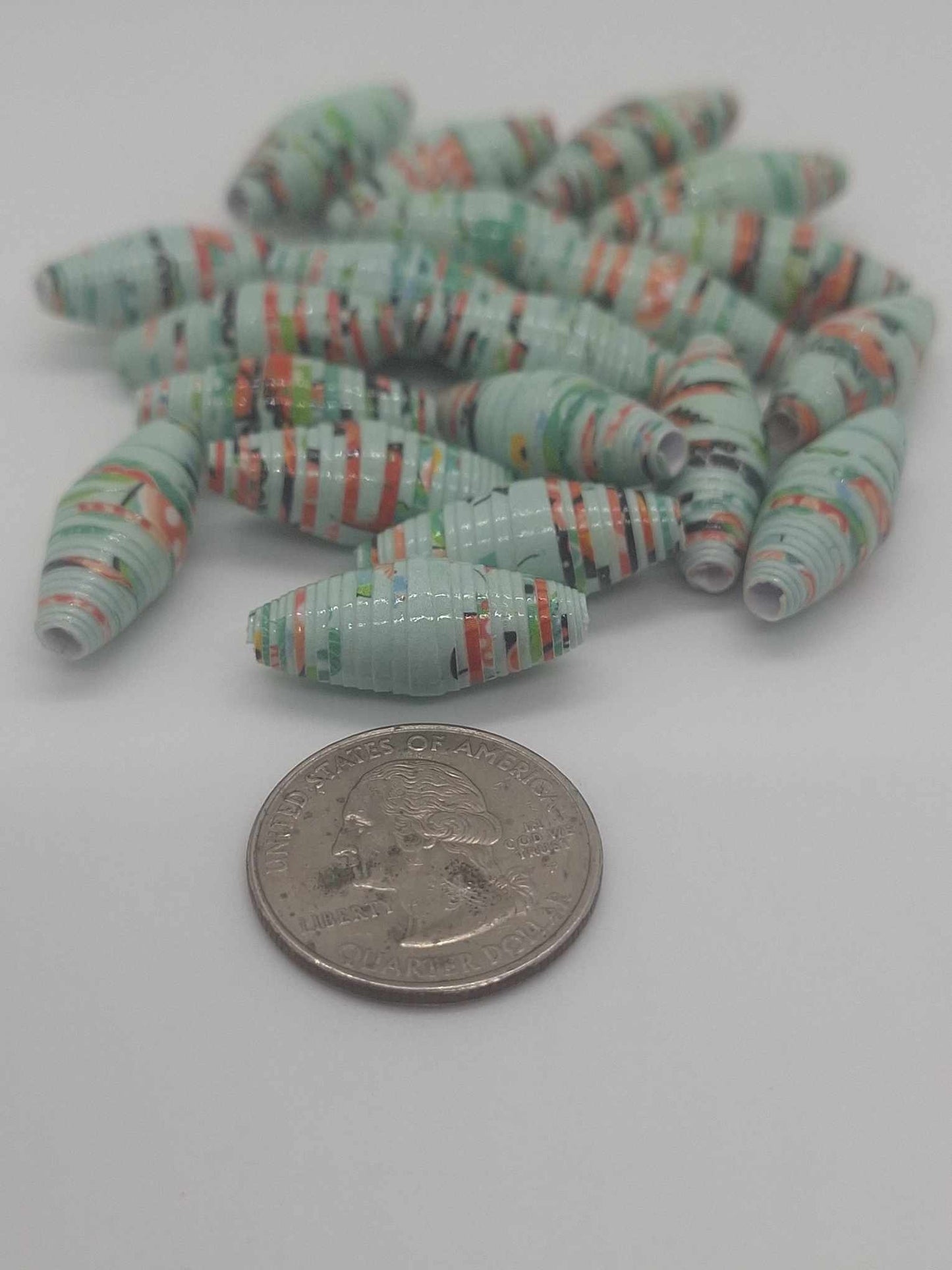 Hand-Rolled Paper Beads – 20-Count Baggies