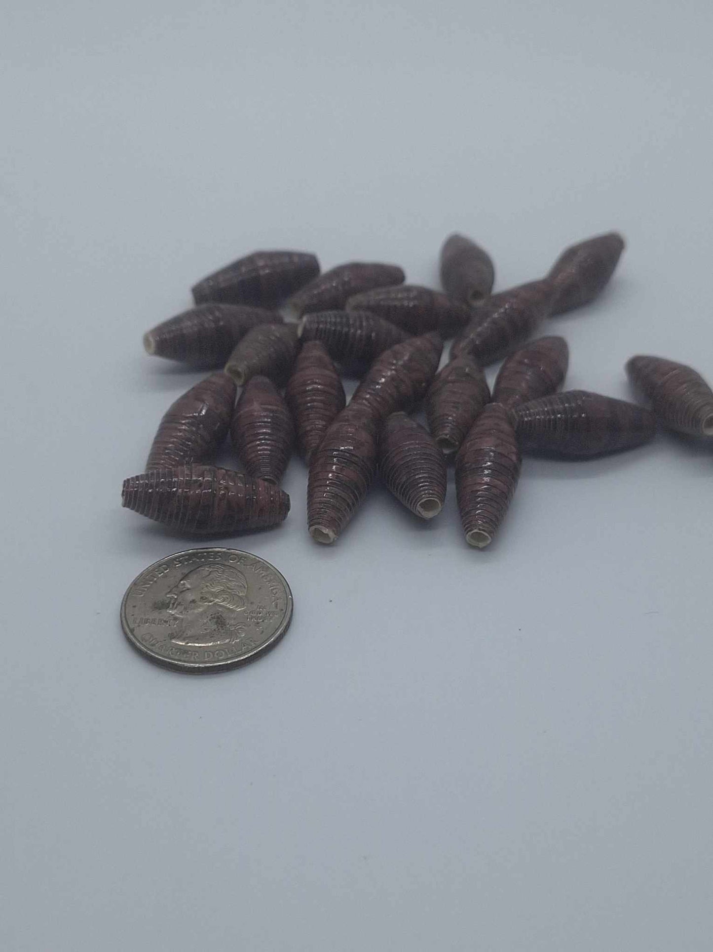 Hand-Rolled Paper Beads – 22-Count Baggies