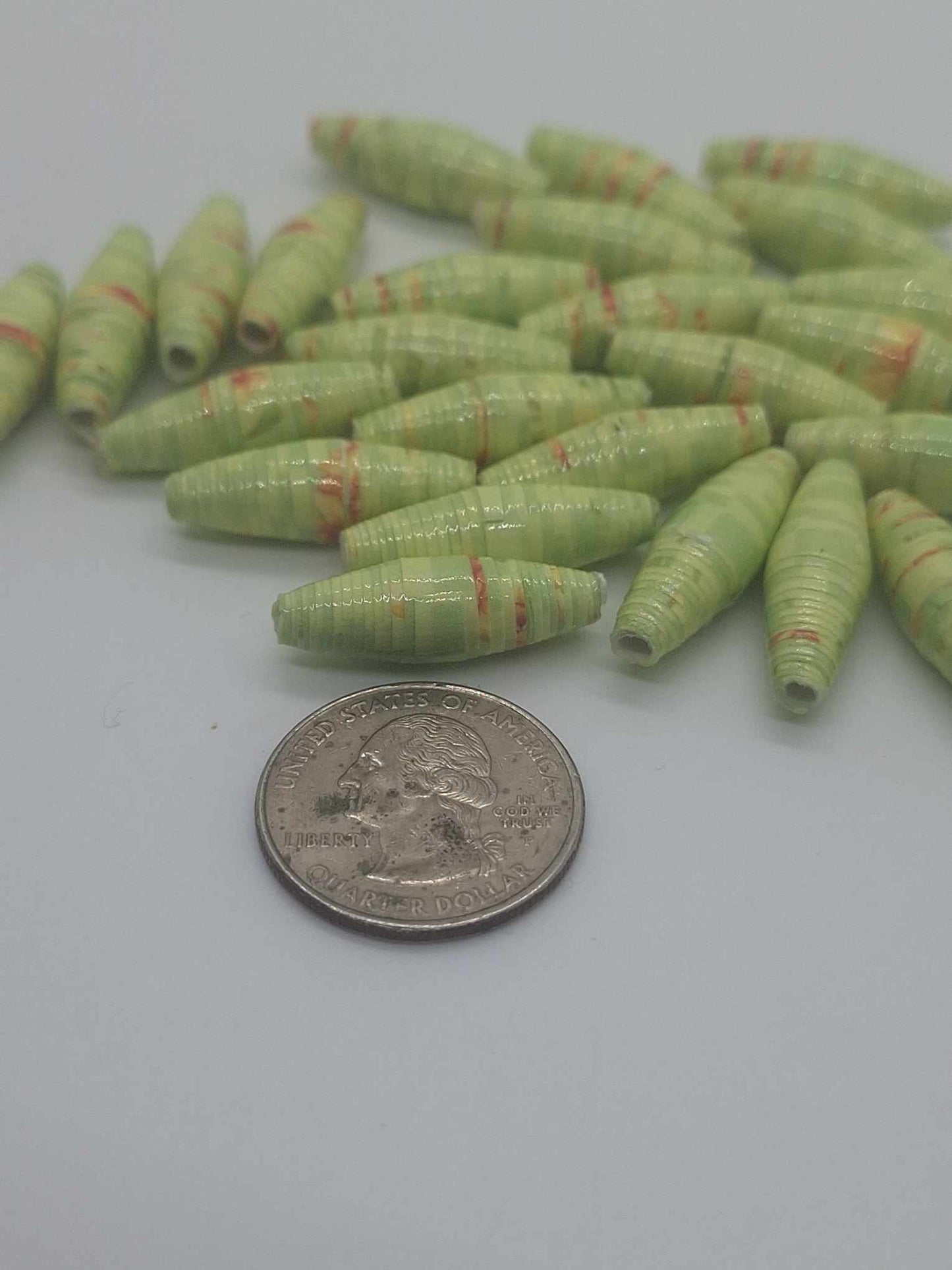 Hand-Rolled Paper Beads – 25-Count Baggies