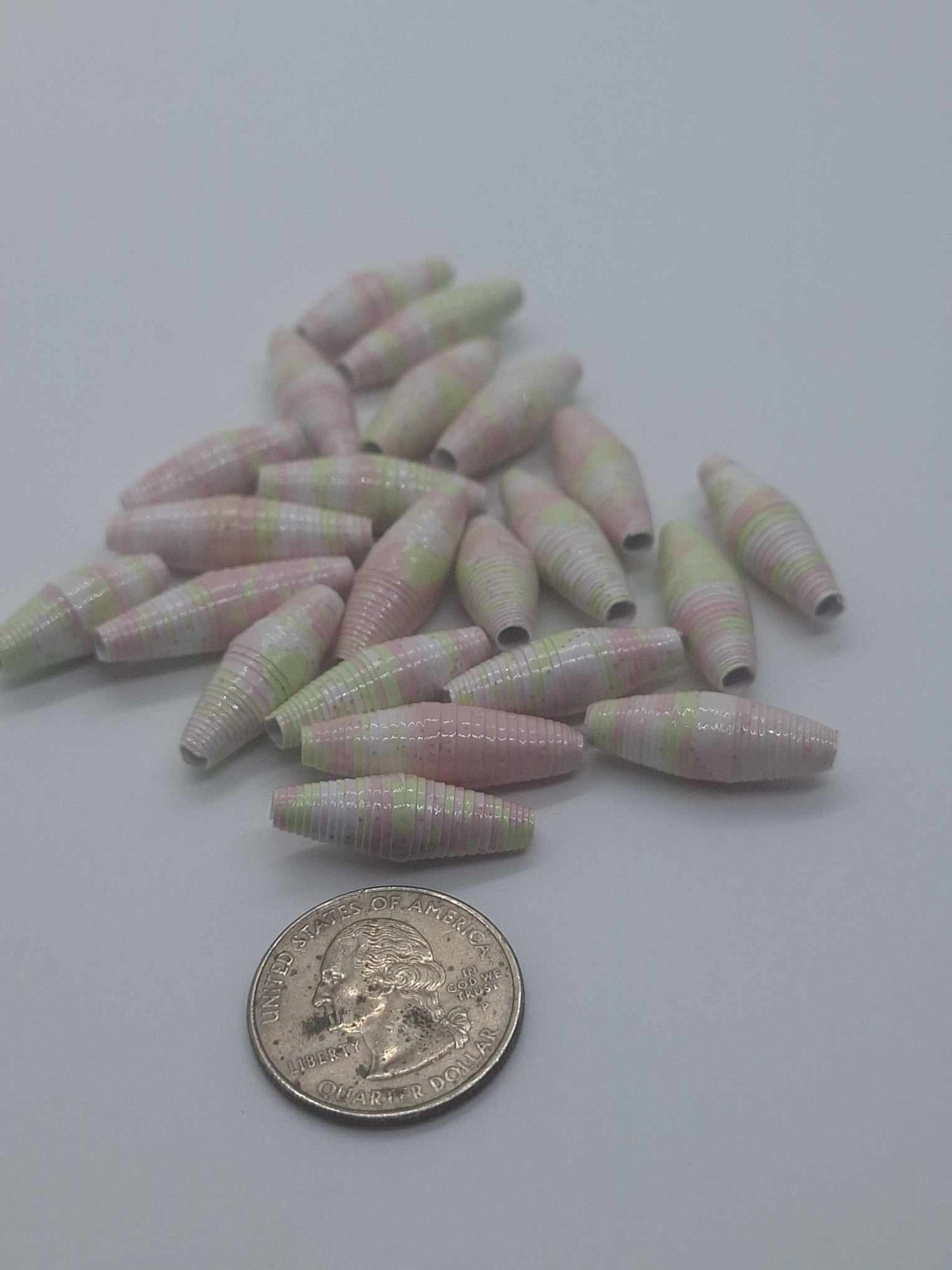 Hand-Rolled Paper Beads – 22-Count Baggies