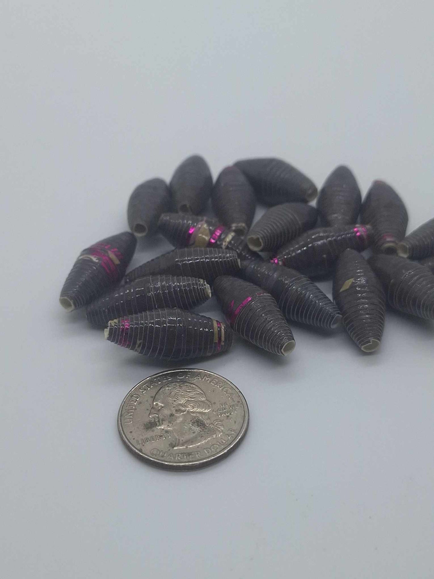 Hand-Rolled Paper Beads – 20-Count Baggies
