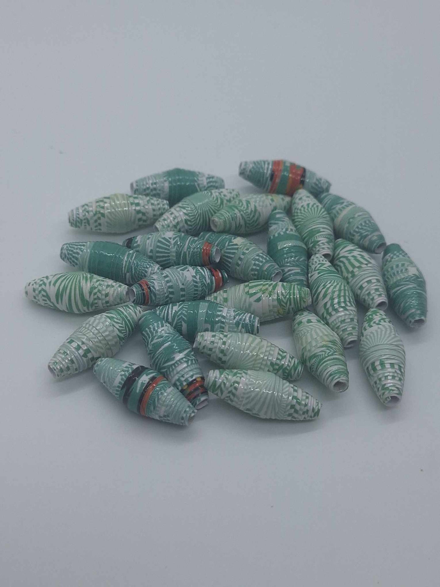 Hand-Rolled Paper Beads – 25-Count Baggies