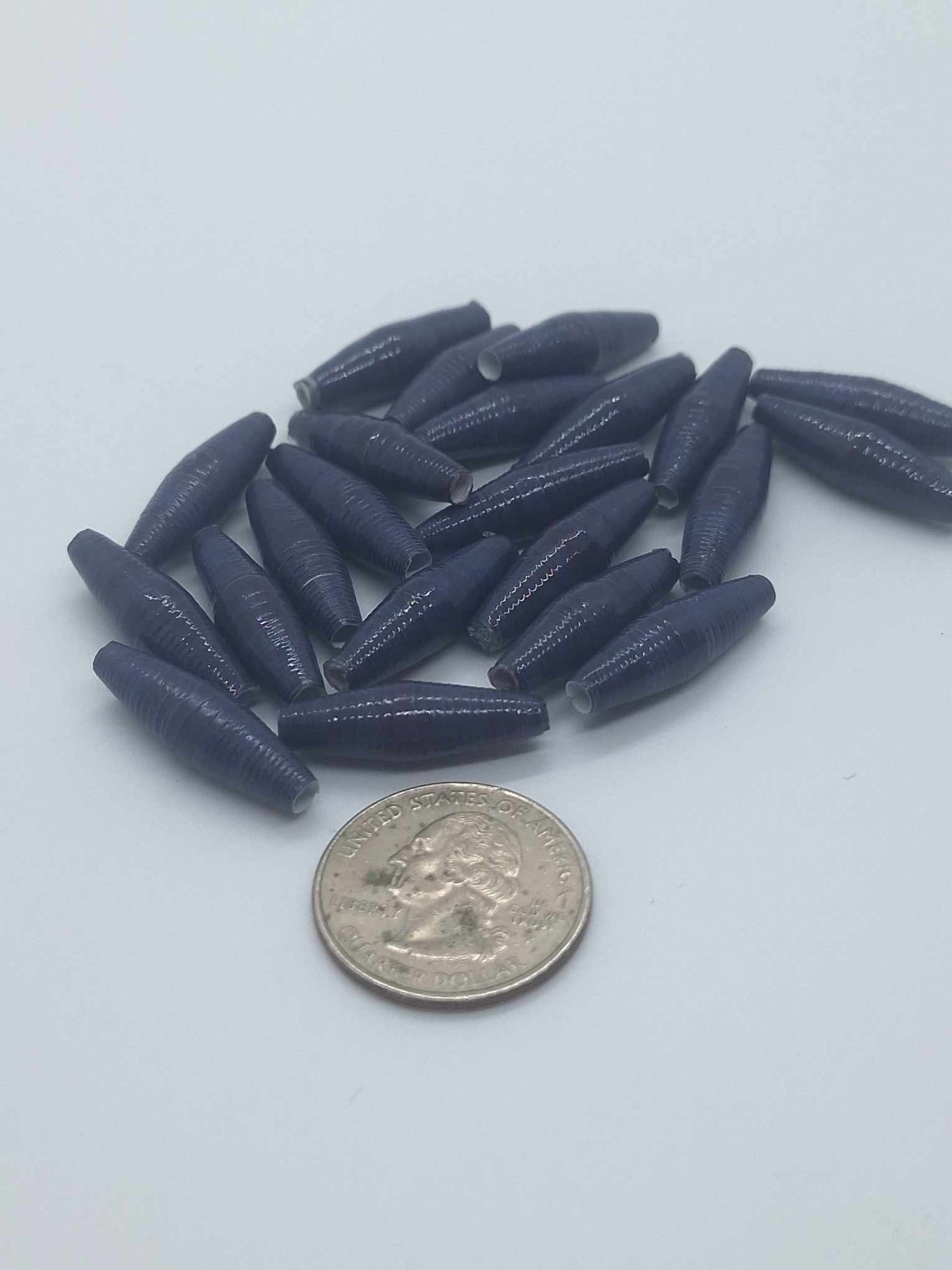Hand-Rolled Paper Beads – 22-Count Baggies