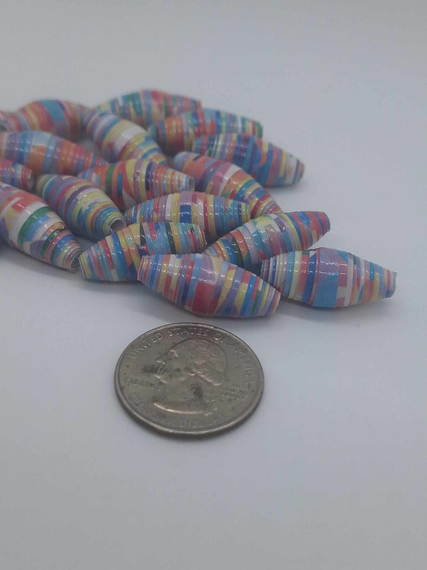 Hand-Rolled Paper Beads – 20-Count Baggies