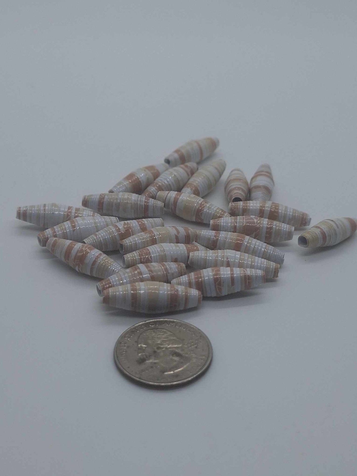 Hand-Rolled Paper Beads – 22-Count Baggies