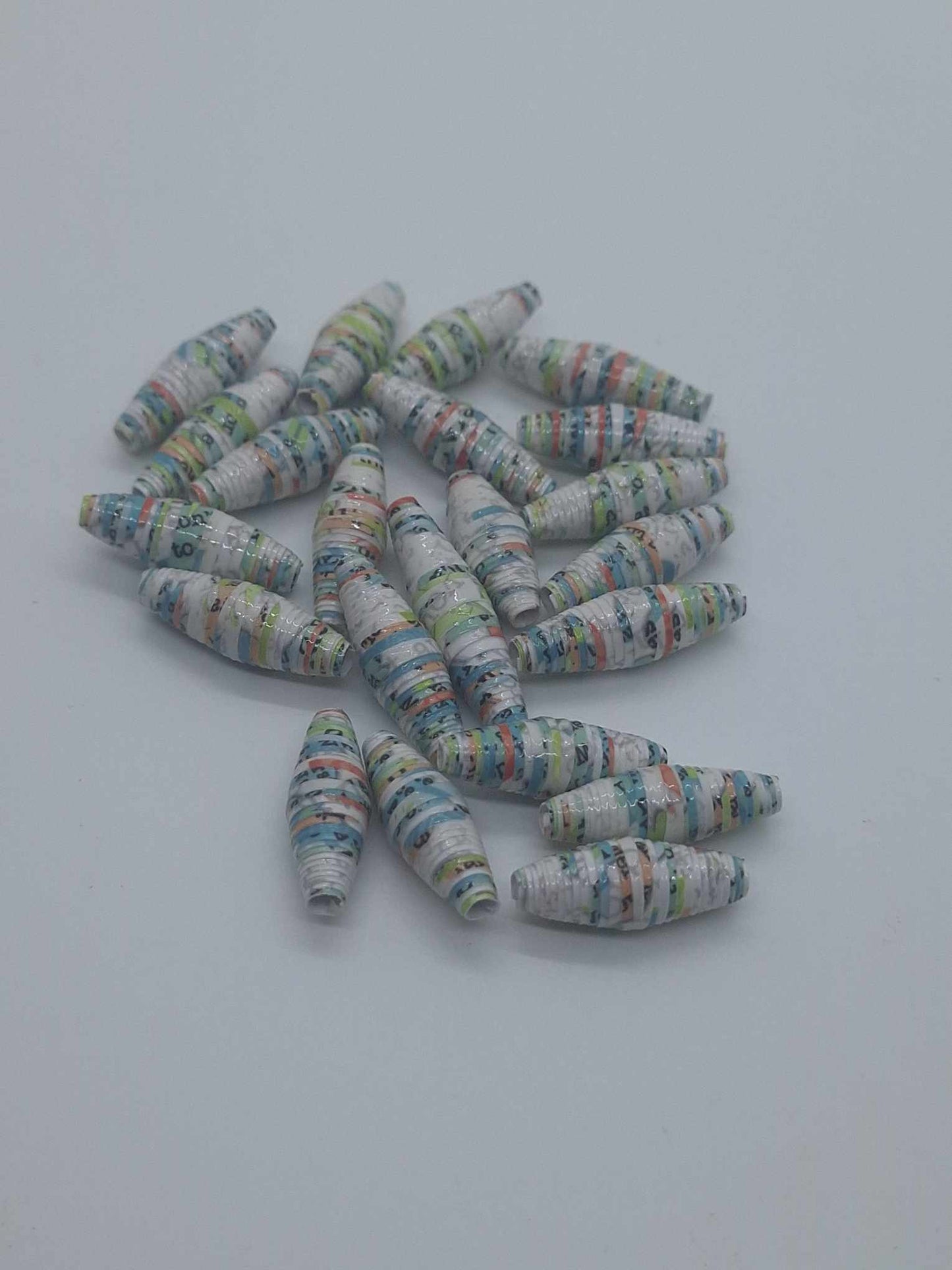 Hand-Rolled Paper Beads – 22-Count Baggies