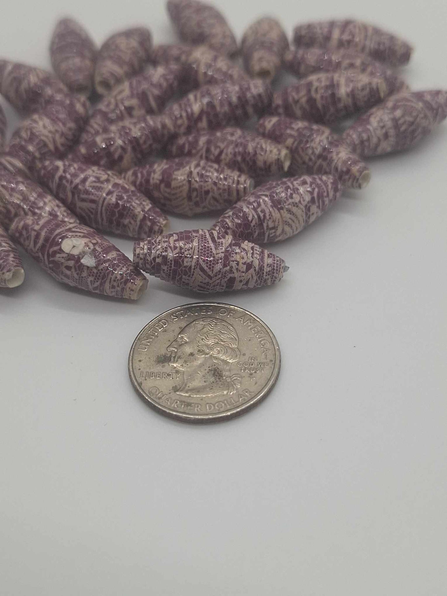 Hand-Rolled Paper Beads – 25-Count Baggies