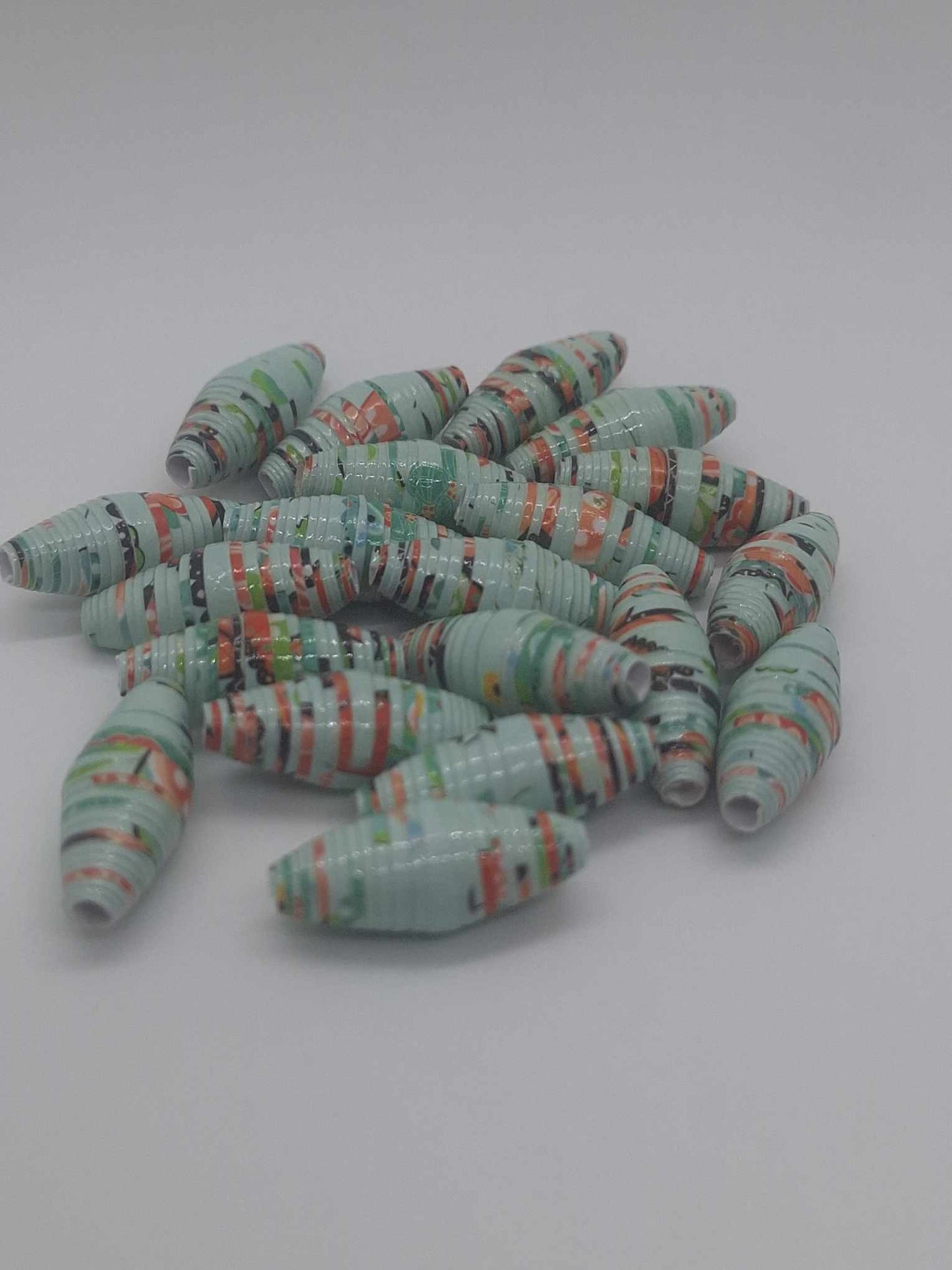 Hand-Rolled Paper Beads – 20-Count Baggies