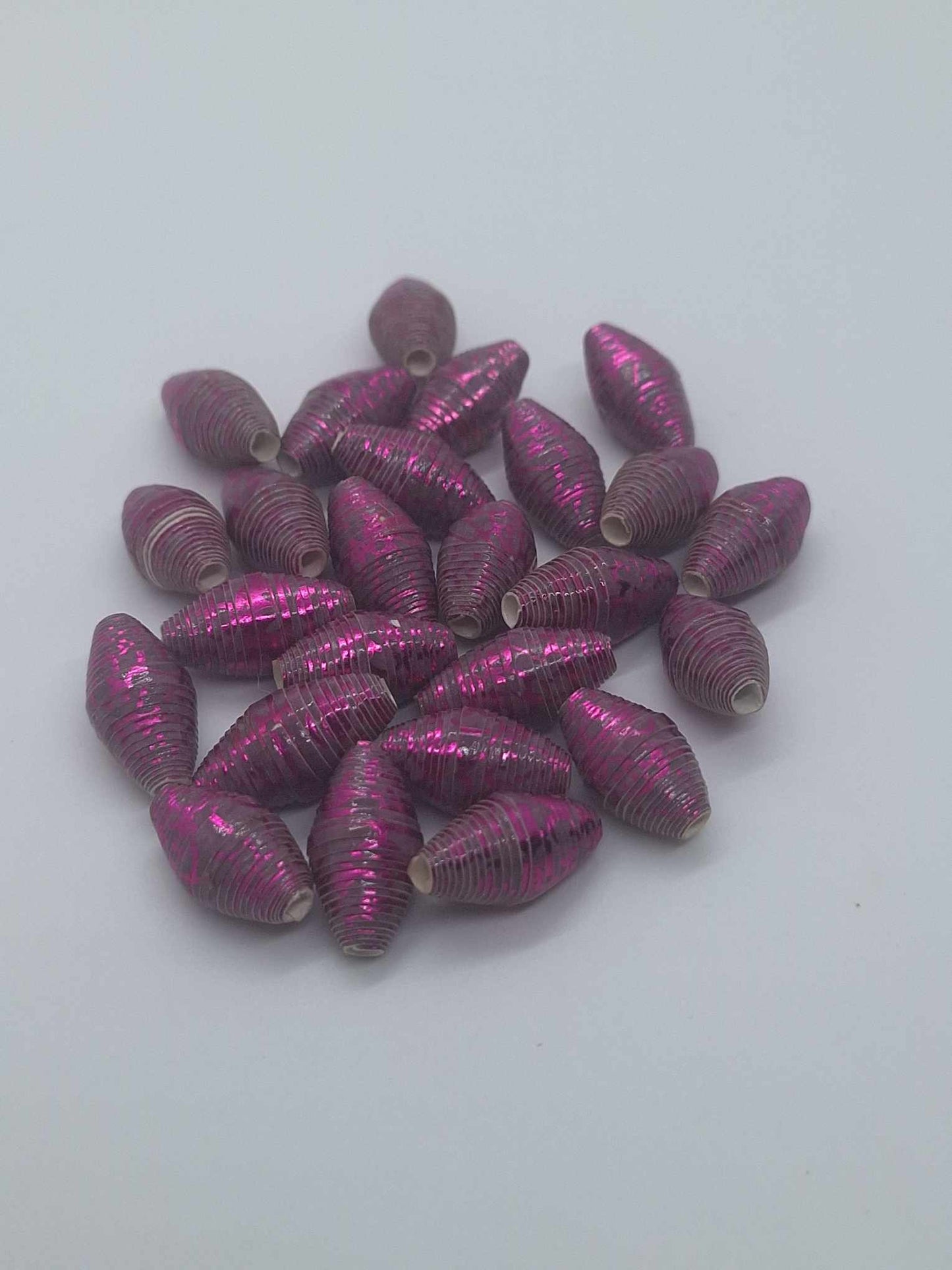 Hand-Rolled Paper Beads – 25-Count Baggies