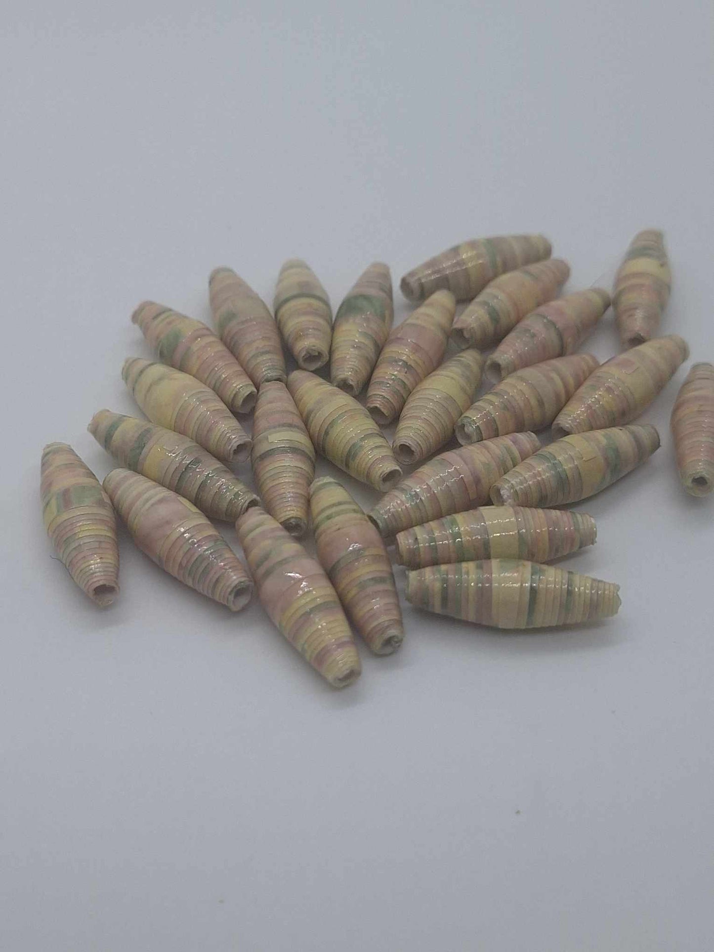 Hand-Rolled Paper Beads – 25-Count Baggies
