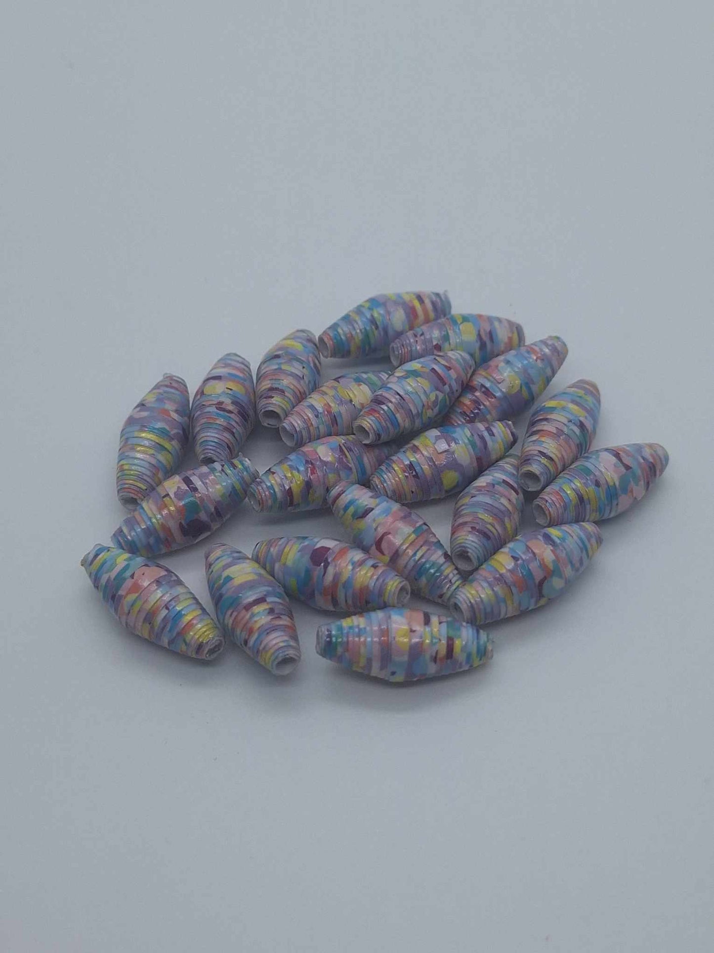 Hand-Rolled Paper Beads – 20-Count Baggies