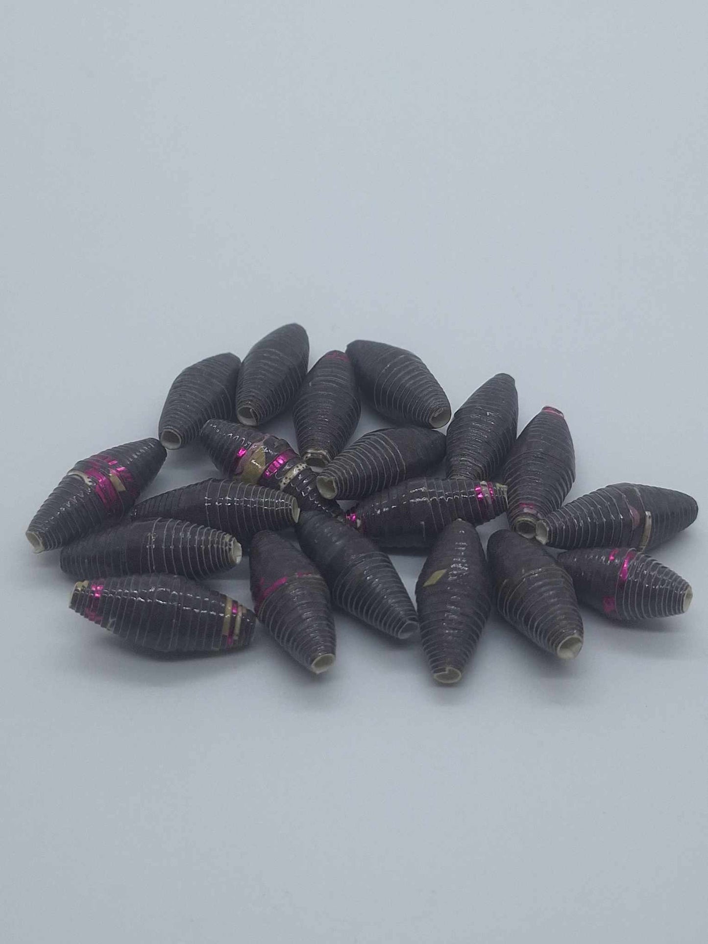 Hand-Rolled Paper Beads – 20-Count Baggies
