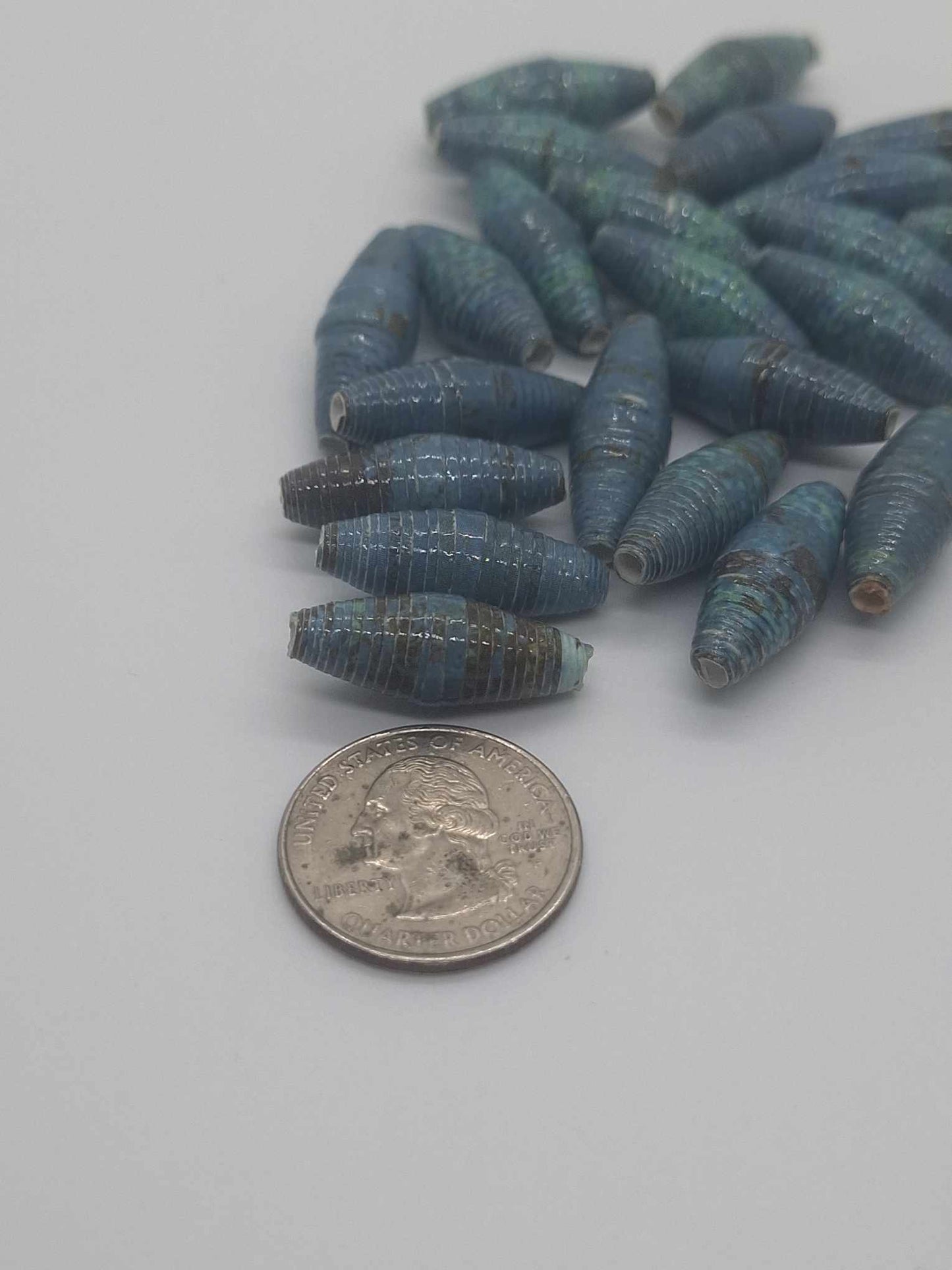 Hand-Rolled Paper Beads – 25-Count Baggies