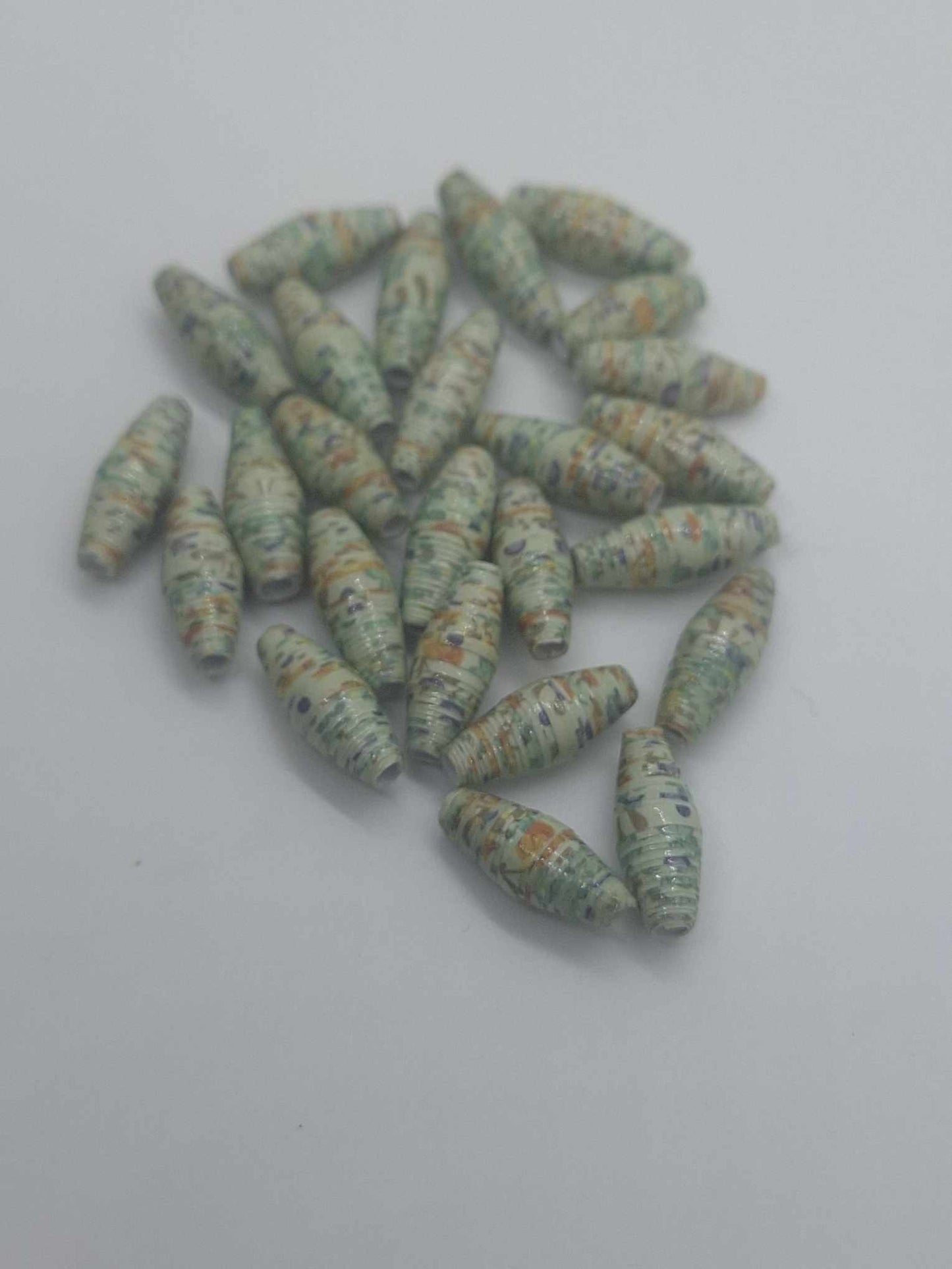 Hand-Rolled Paper Beads – 25-Count Baggies