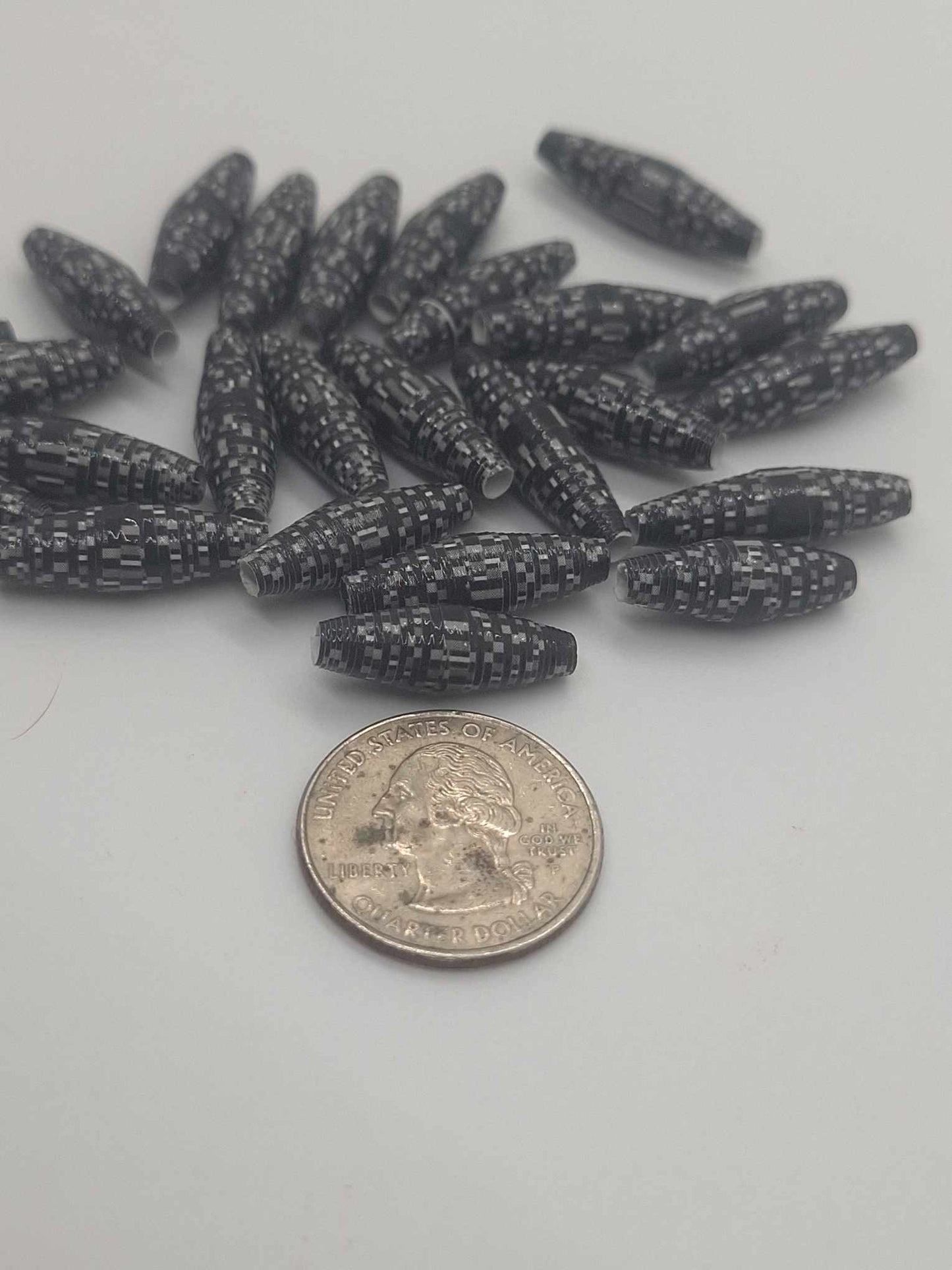 Hand-Rolled Paper Beads – 25-Count Baggies