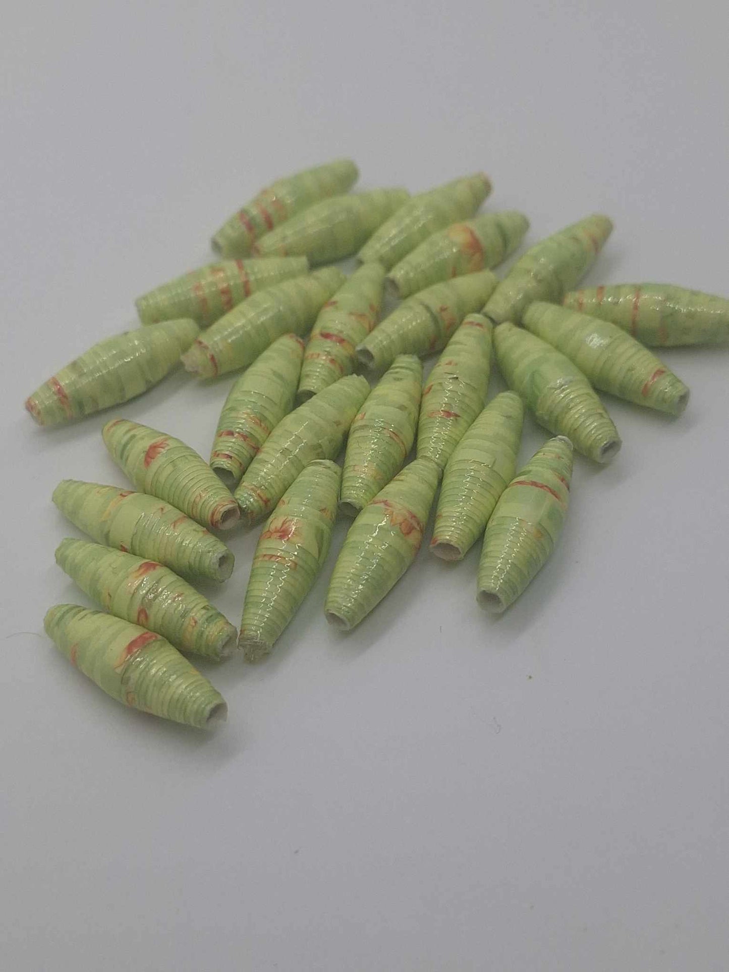Hand-Rolled Paper Beads – 25-Count Baggies