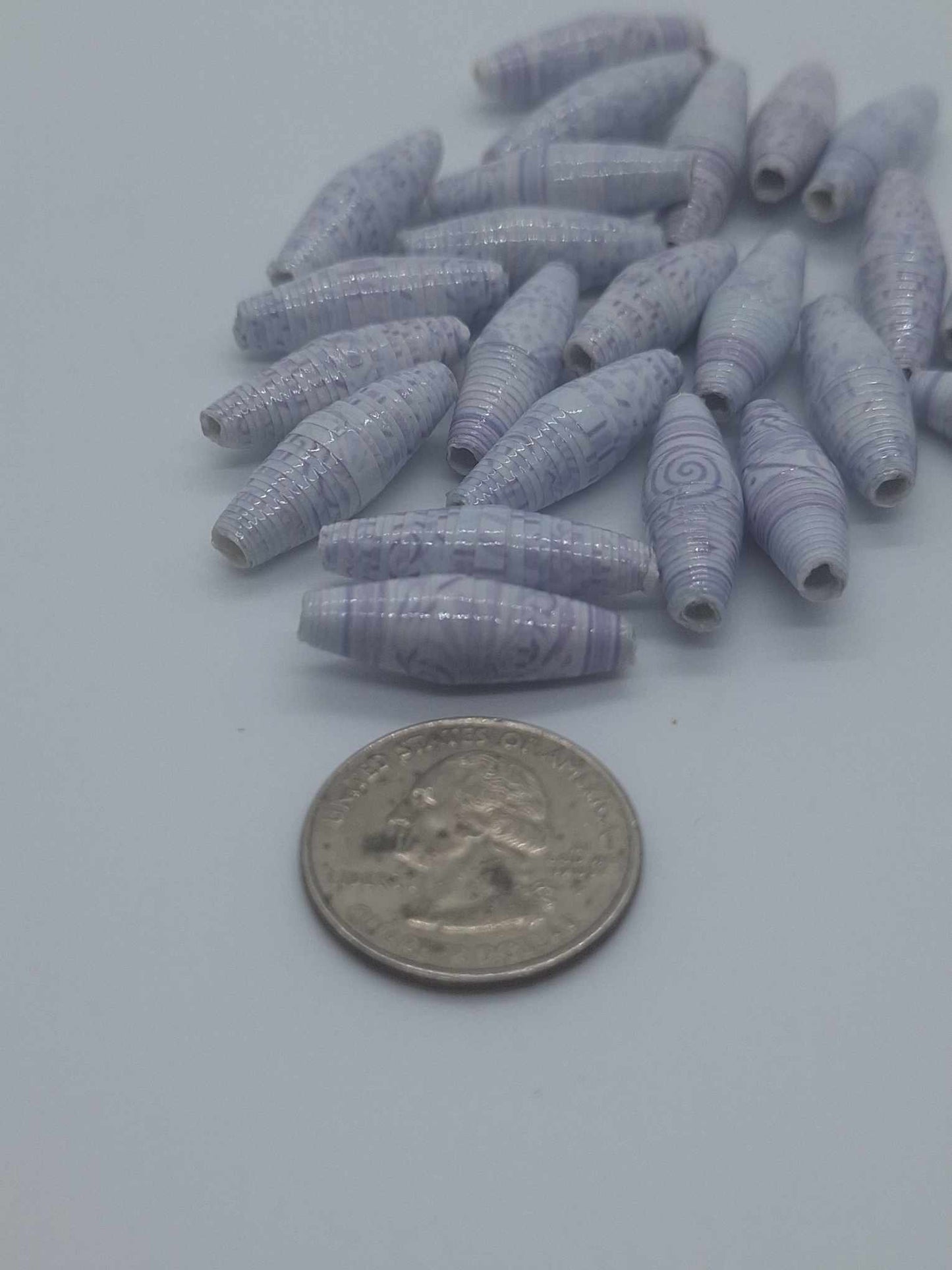 Hand-Rolled Paper Beads – 25-Count Baggies